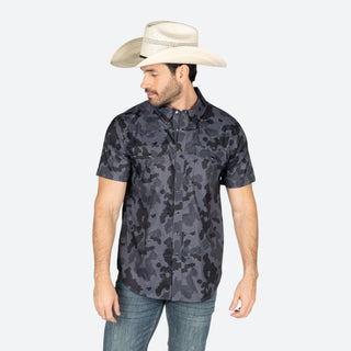 Camisa Rock & Roll Denim Tek Western Black Caballero