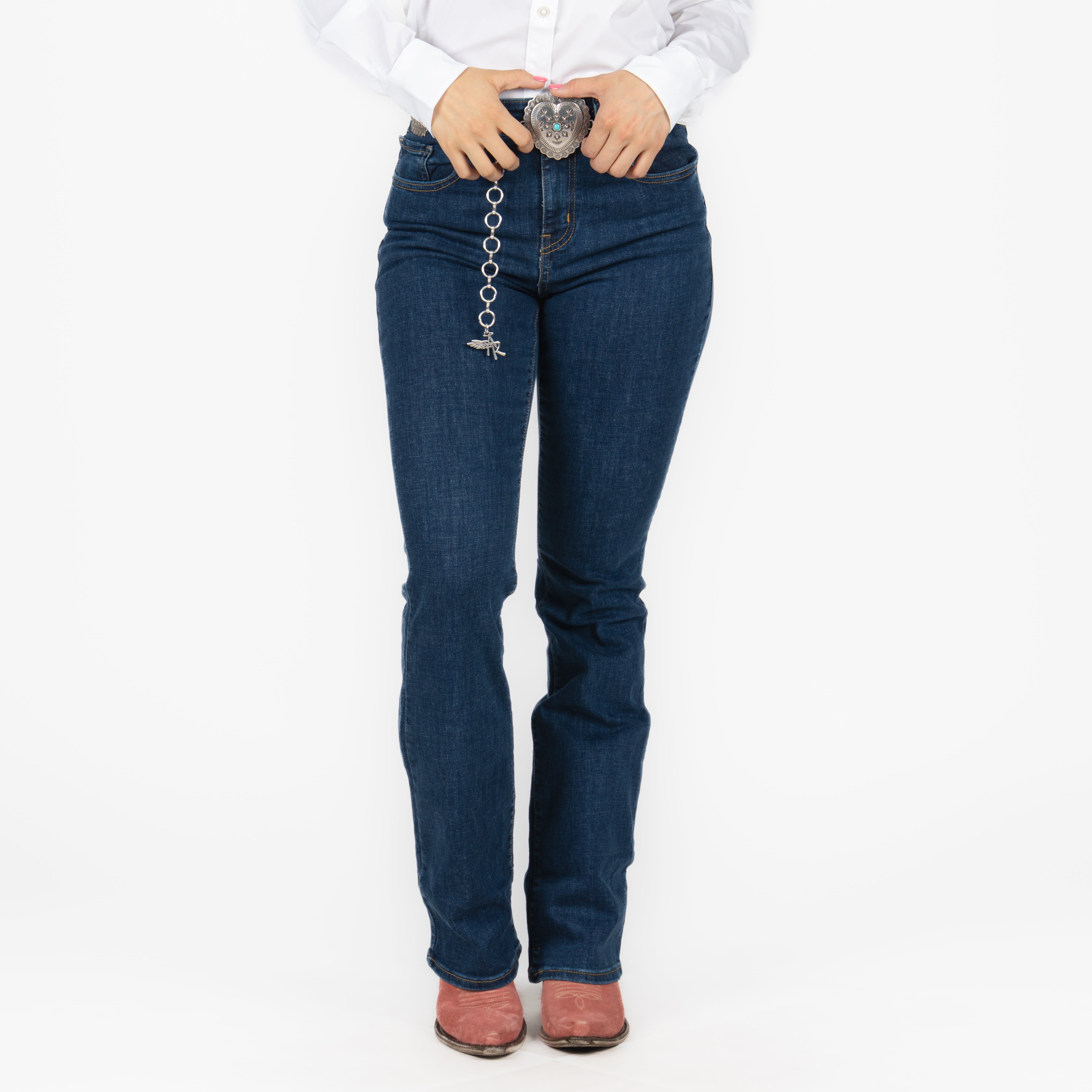 Jeans Levis 725 High Rise Bootcut Dobos Hypersoft Dama Botas Chicho