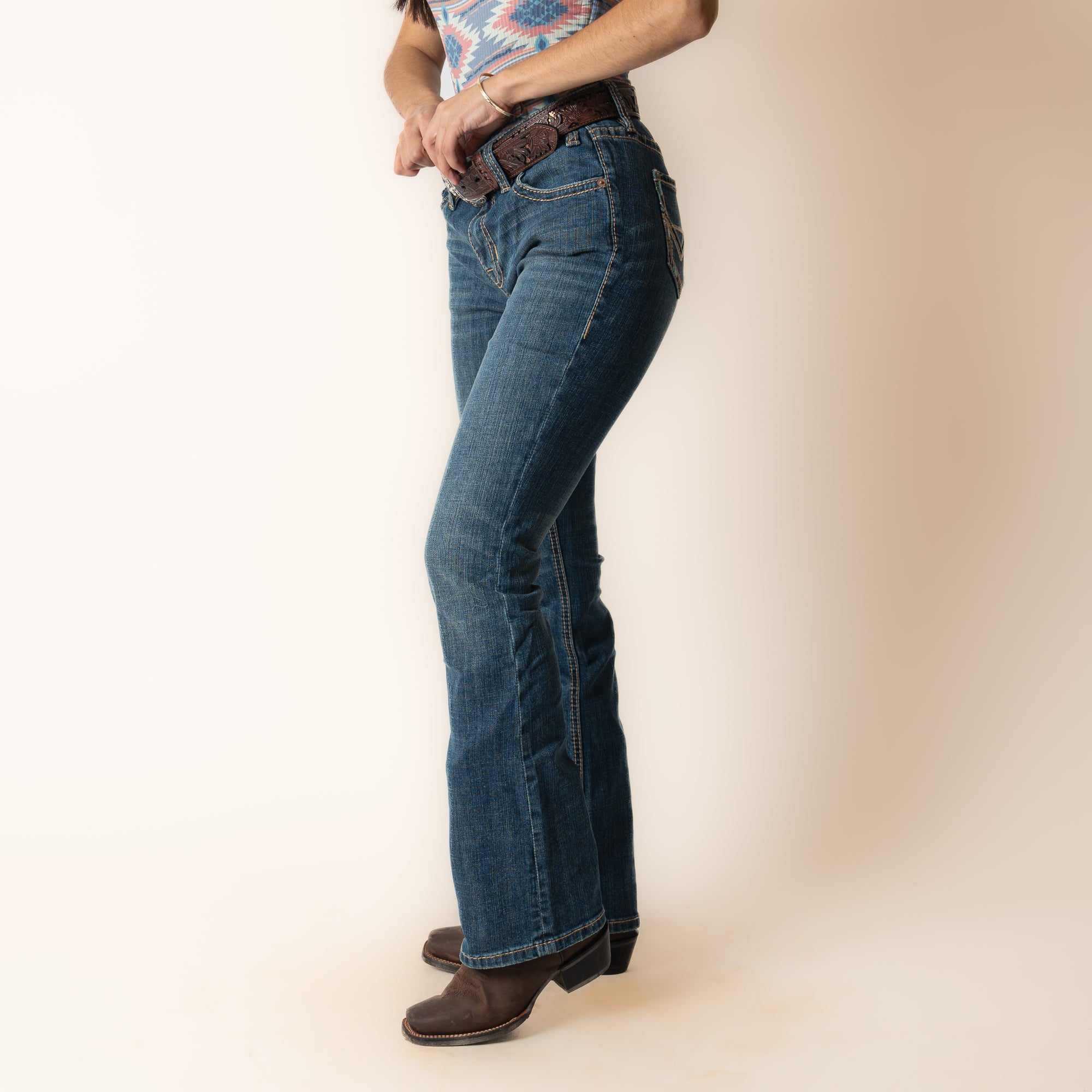 Jeans Rock & Roll Denim Diding Medium Vintage Dama