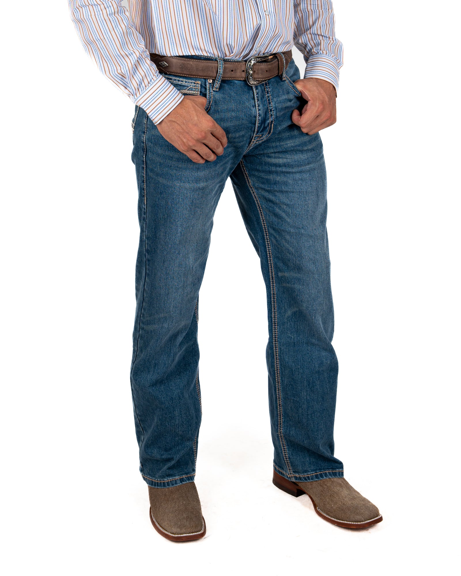 Jeans Rock & Roll Denim Relaxed Fit Double Barrel Straight Caballero