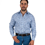 Camisa Panhandle Azul Caballero