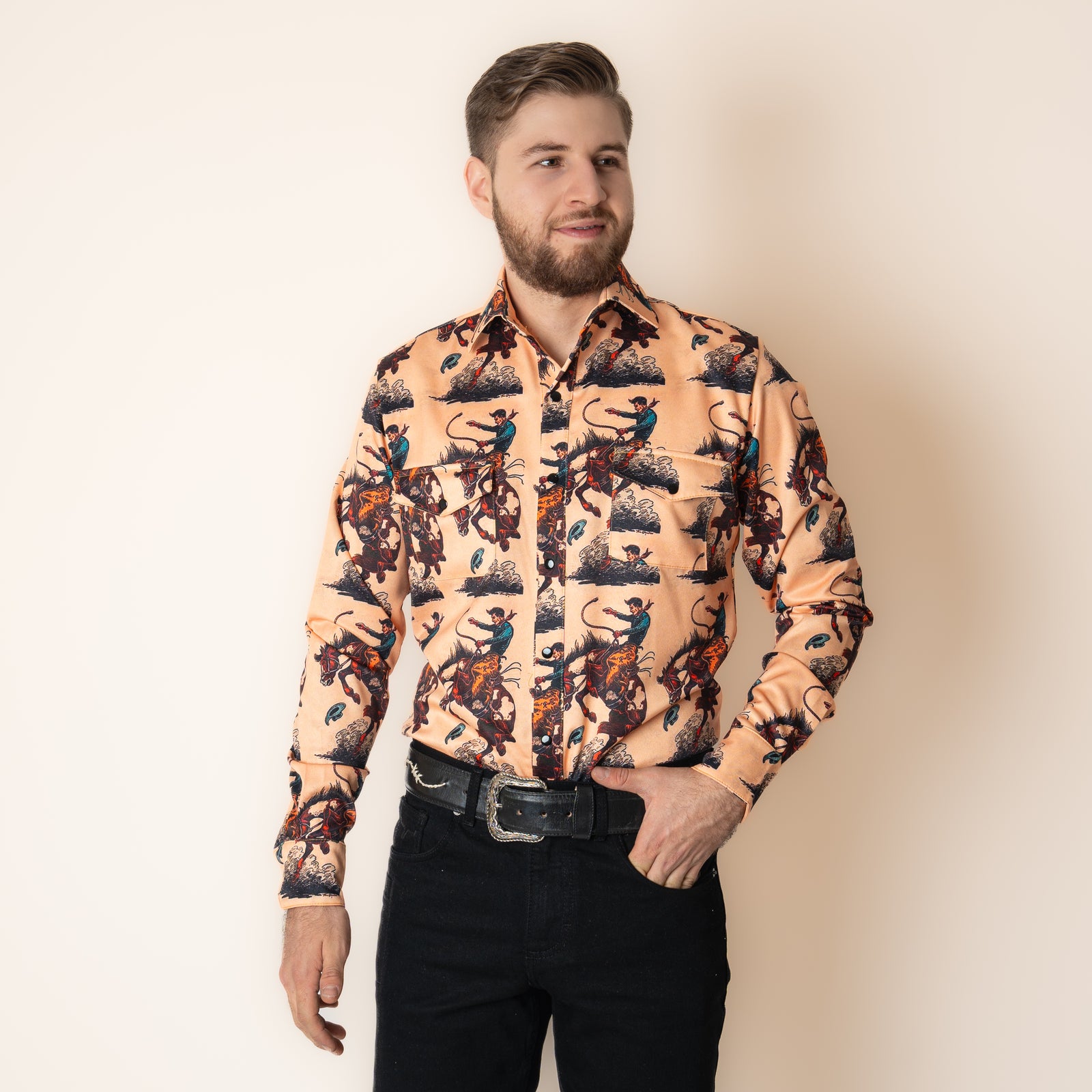 Camisa Coyote Ranch Jinete Caballero