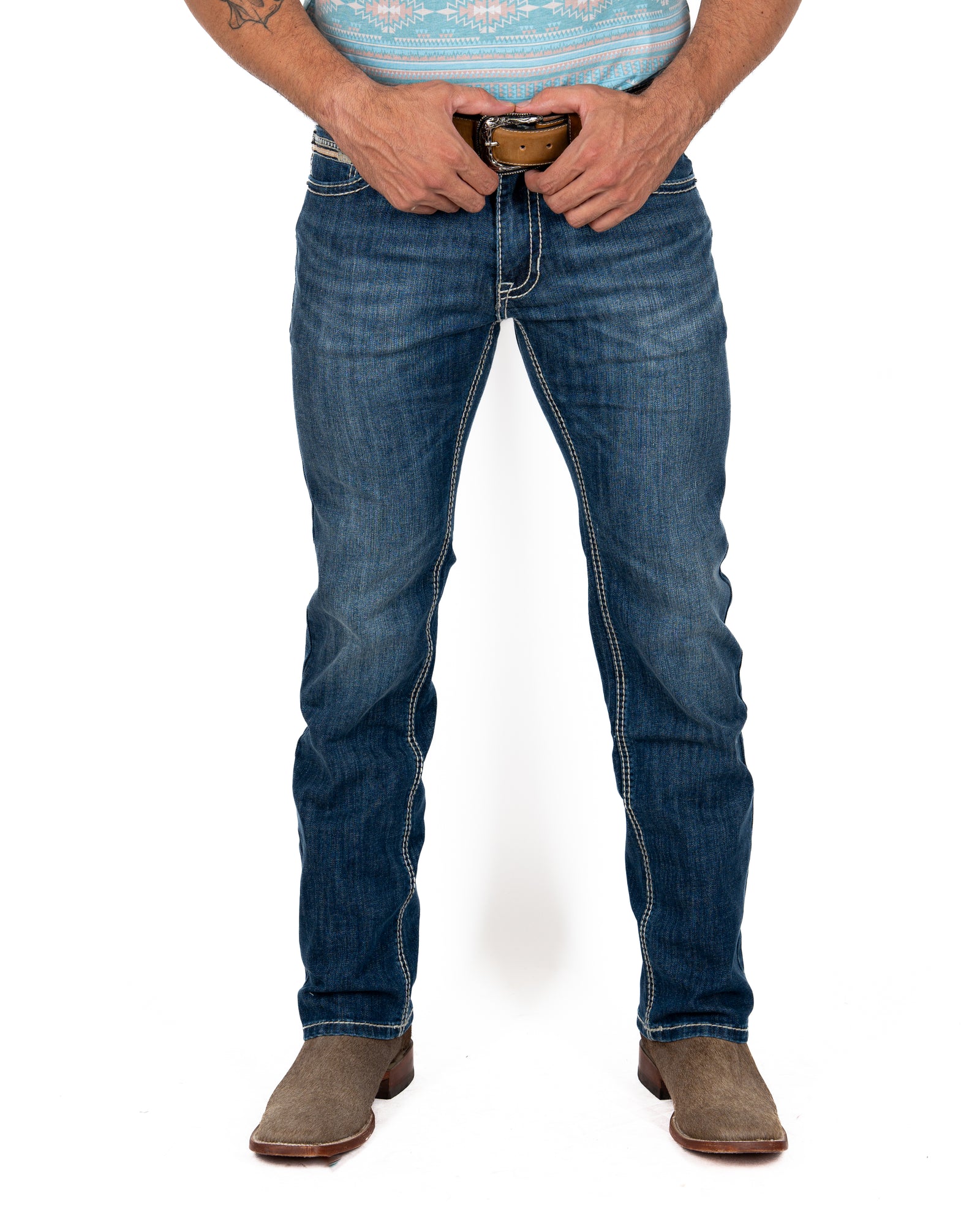 Jeans Rock & Roll Denim Revolver Straight Caballero