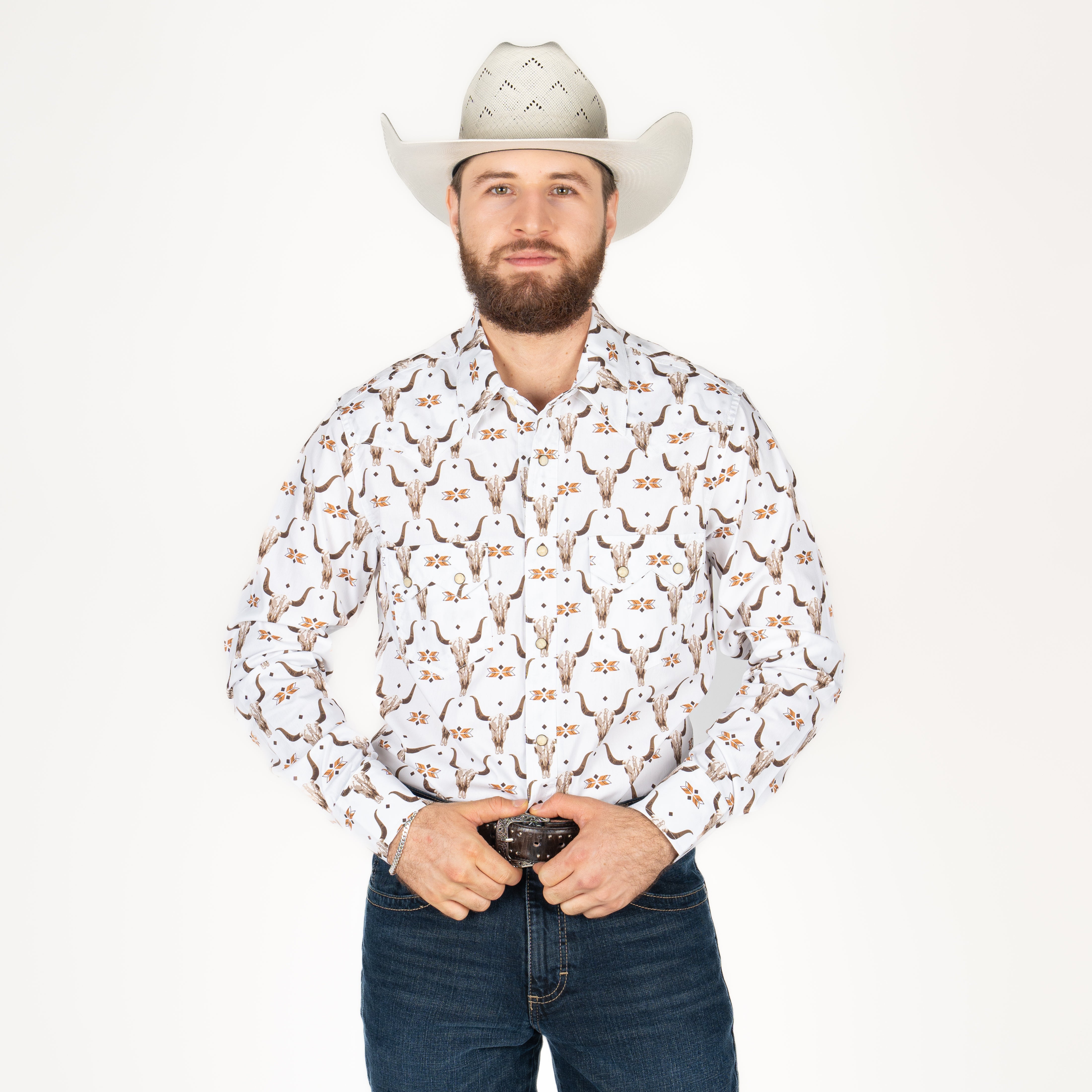 Camisa Rock Roll Denim Vintage Caballero Botas Chicho