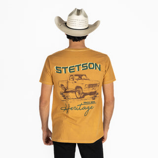 Playera Stetson Mostaza Caballero