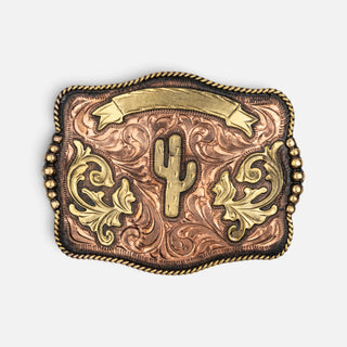 Hebilla Ranch Brand Cactus Cobre