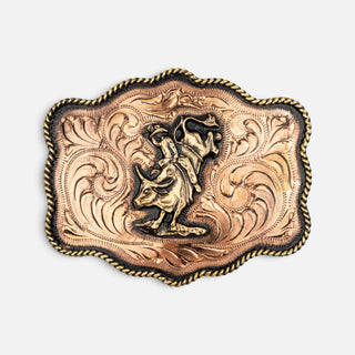 Hebilla Ranch Brand Rodeo Cobre