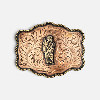 Hebilla Ranch Brand San Judas Cobre
