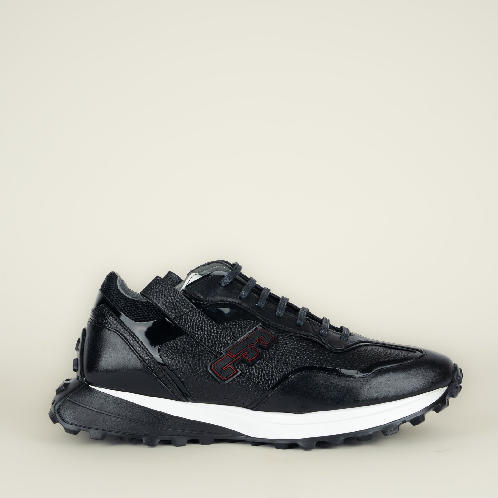 Sneakers Franco Cuadra Ternera Inca Novillo Black Caballero