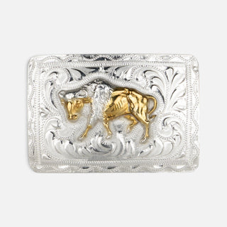 Hebilla Ranch Brand Caballo Dorado