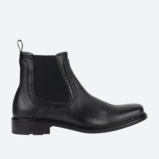 Botín Franco Cuadra Venado Becerro Italiano Negro Caballero