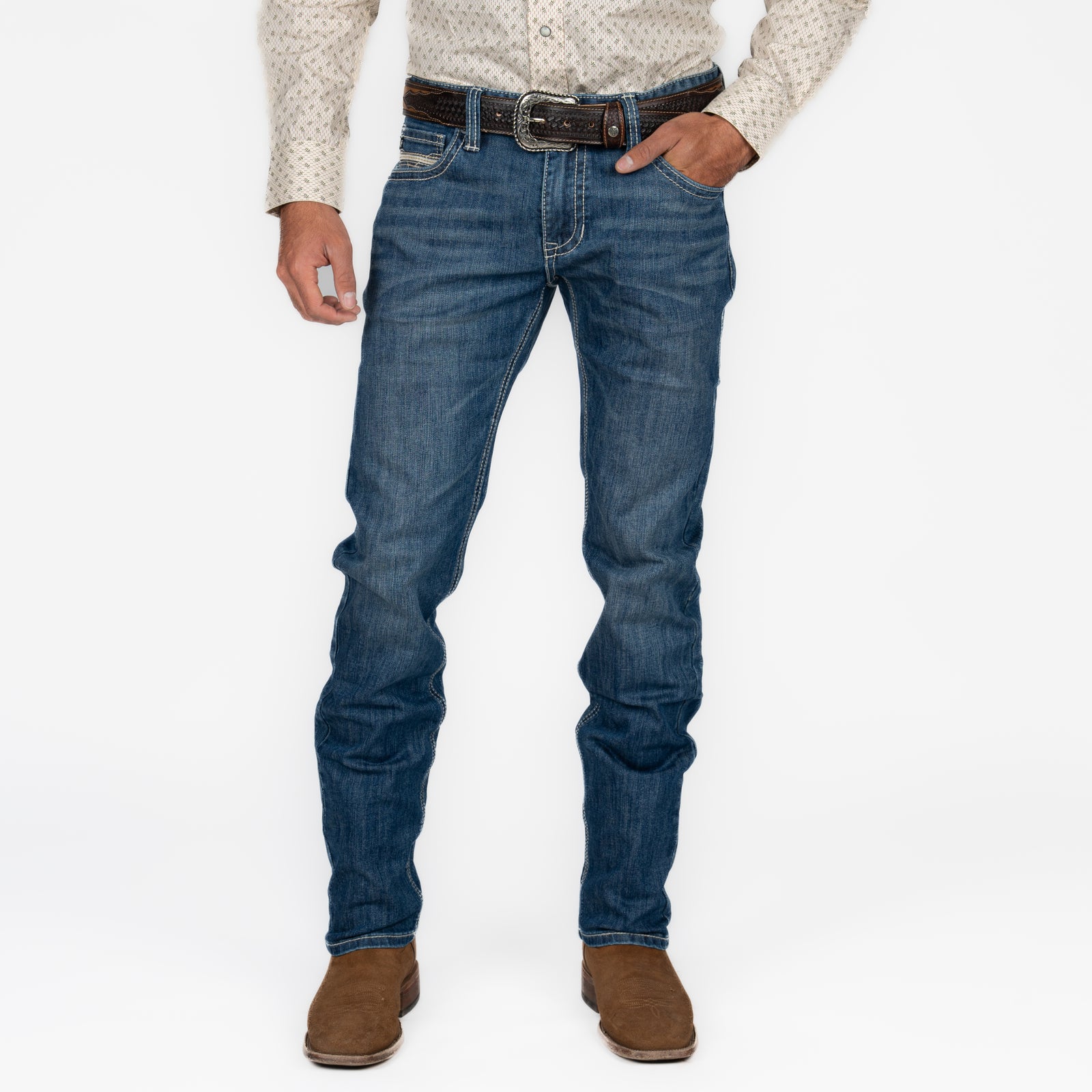 Camisa Charra Espuela de Oro Piel Negro Caballero