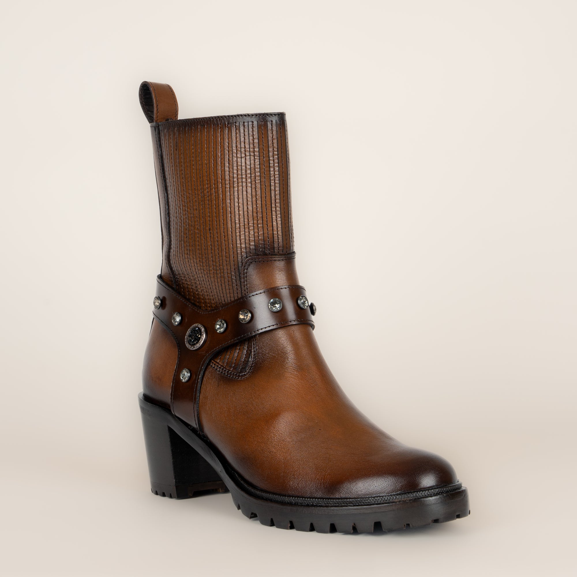 Bota Franco Cuadra Ternera Inca Tabaco Lustral Café Dama