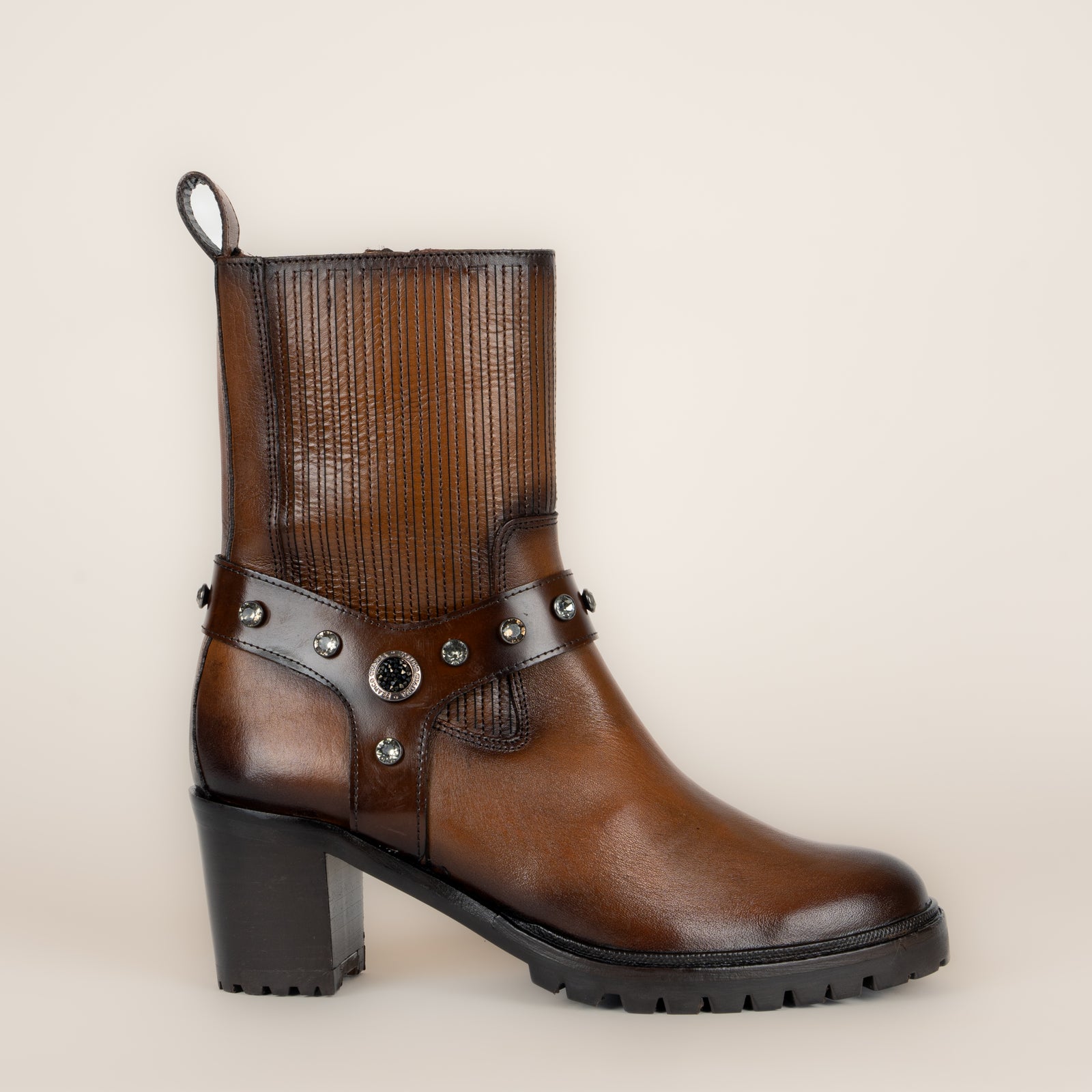 Bota Franco Cuadra Ternera Inca Tabaco Lustral Café Dama