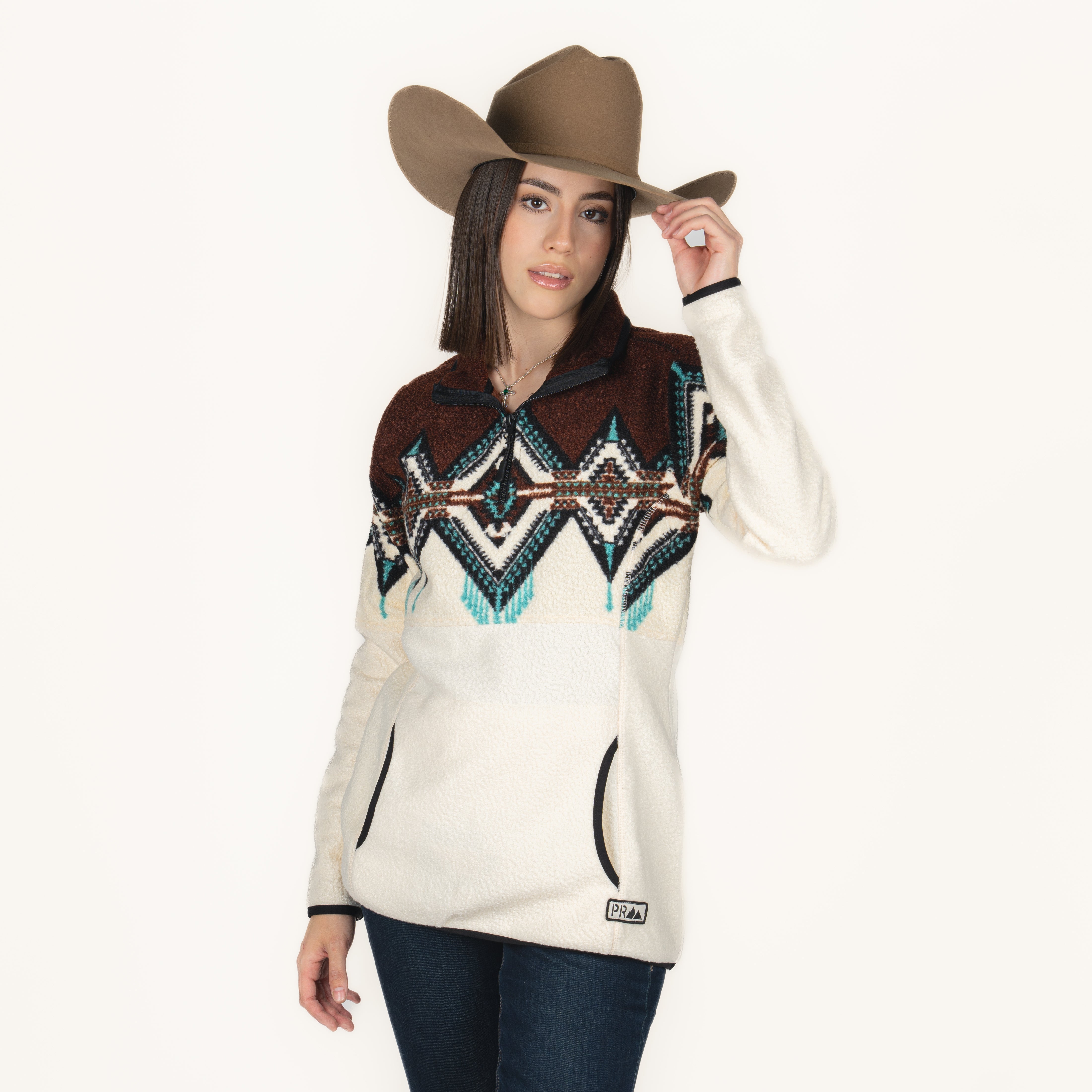 Suéter Panhandle Border Berber Dark Brown Dama Botas Chicho