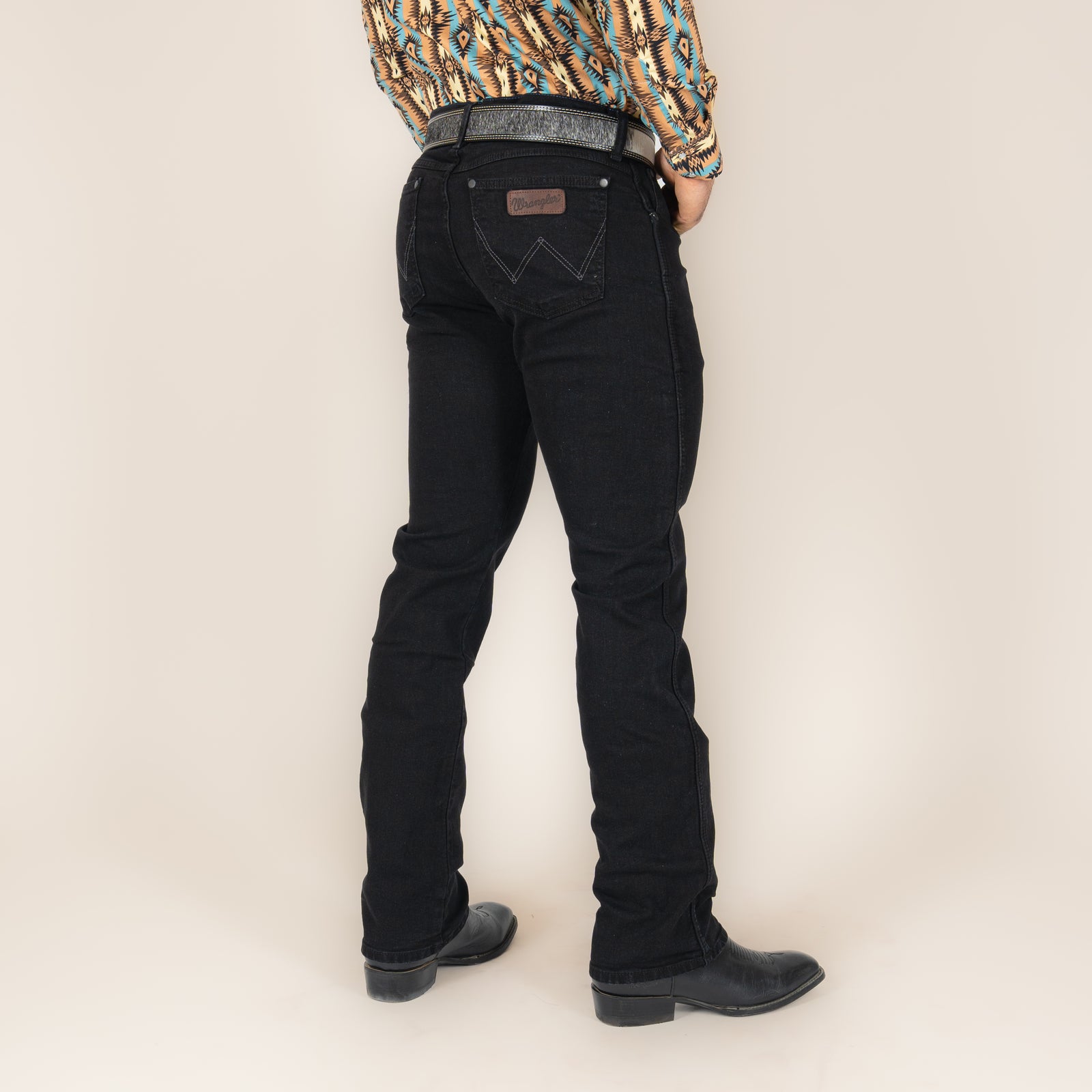Jeans Wrangler Retro Slim Boot Black Caballero