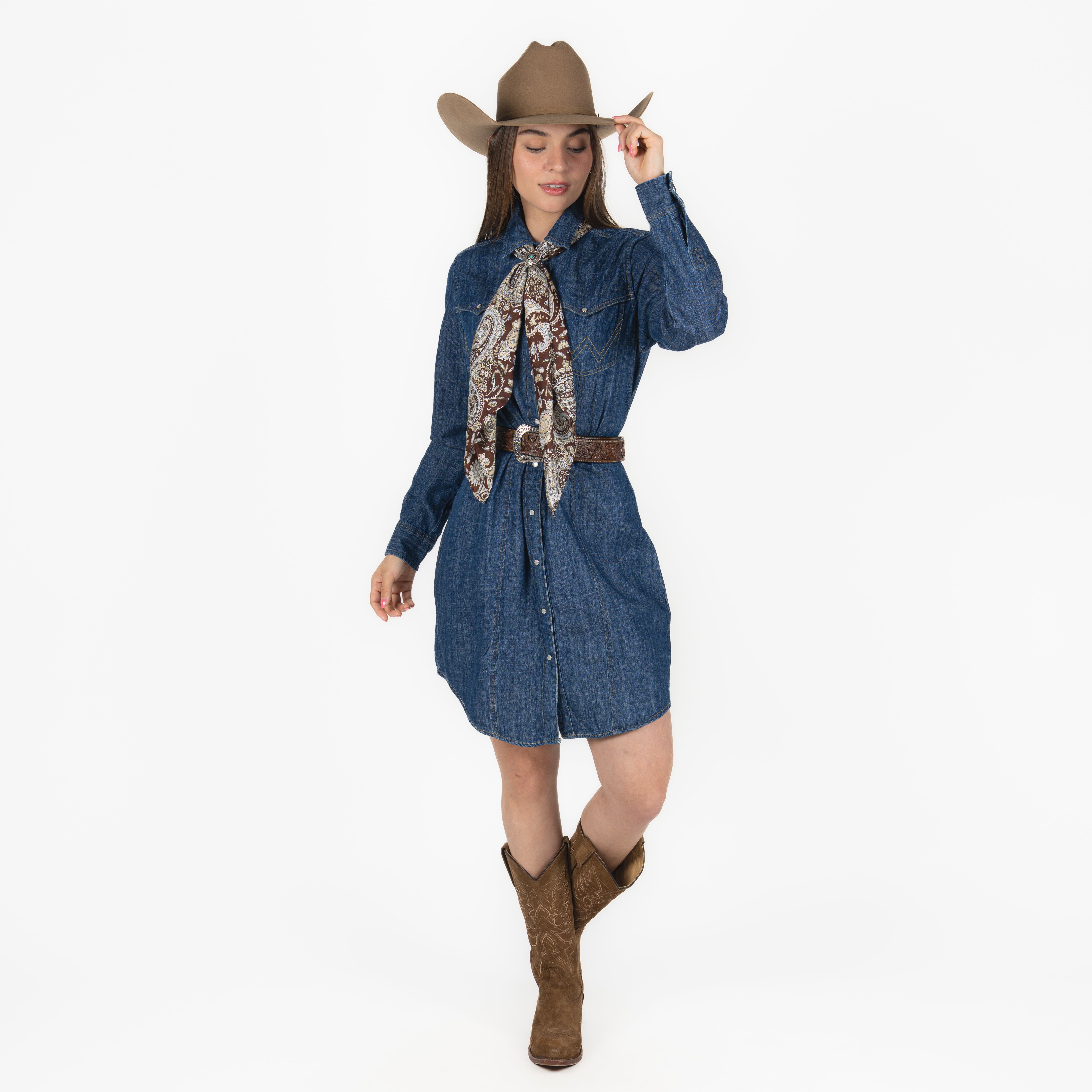 Vestido Wrangler Mezclilla Dama Botas Chicho - Main Image