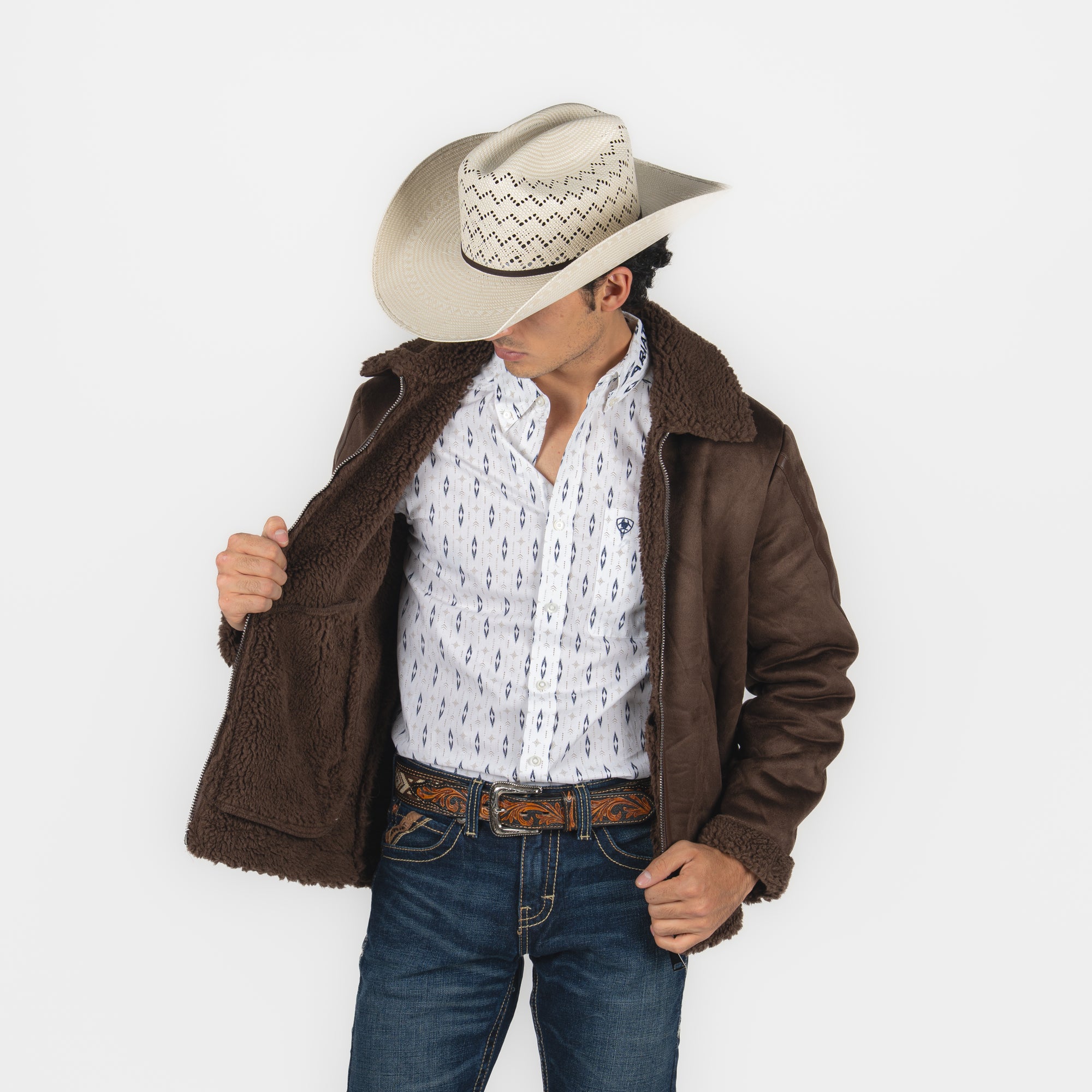 Texana Waco Western Shire Diamante Mostaza 1005 Negro