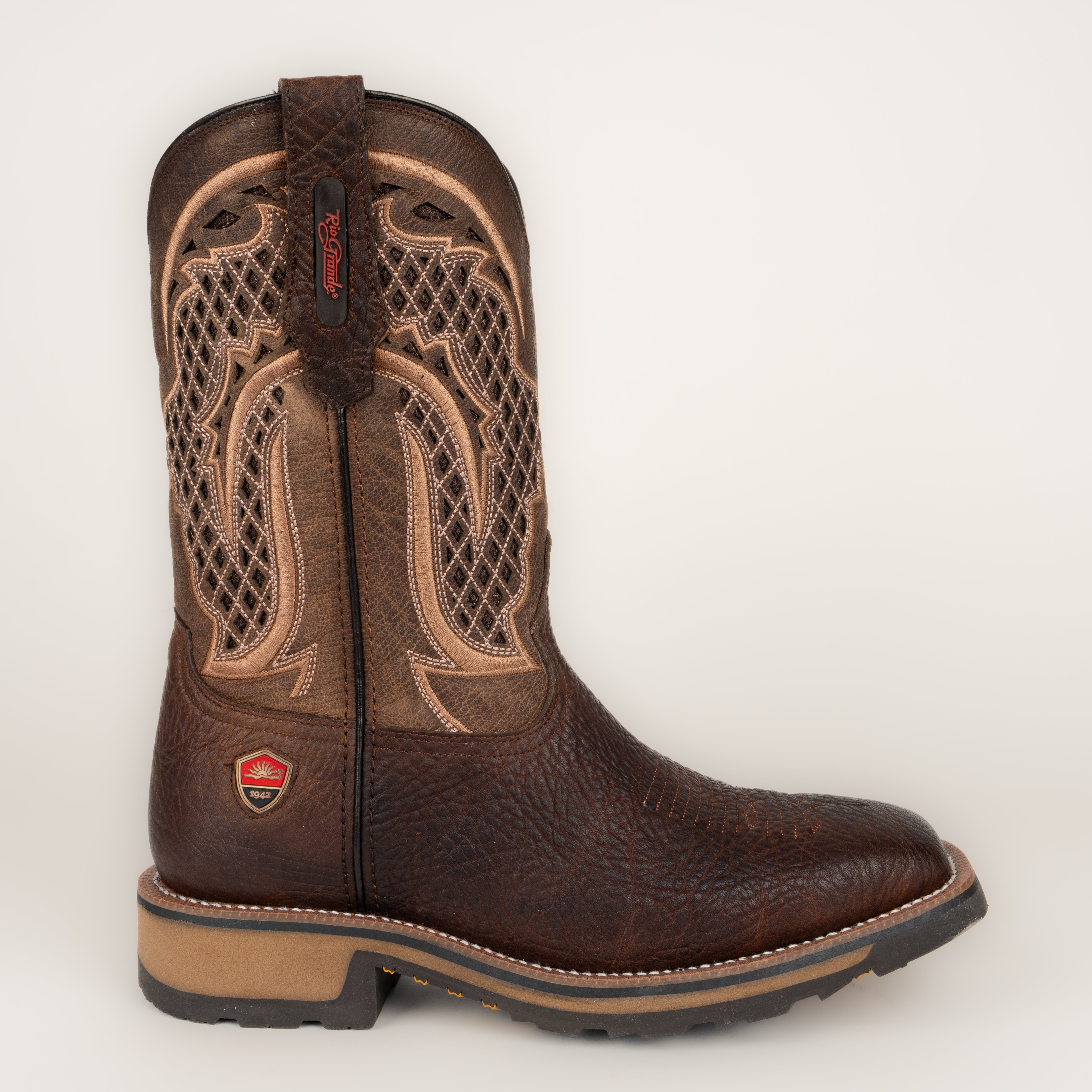 Bota Rio Grande Alaska Shoulder Brown Suela 4X4 Caballero