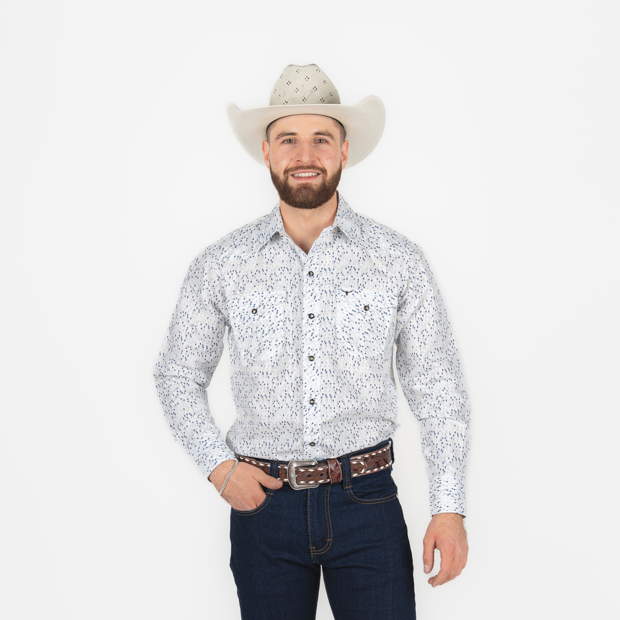 Gorra Waco Western Midland Vino Gris