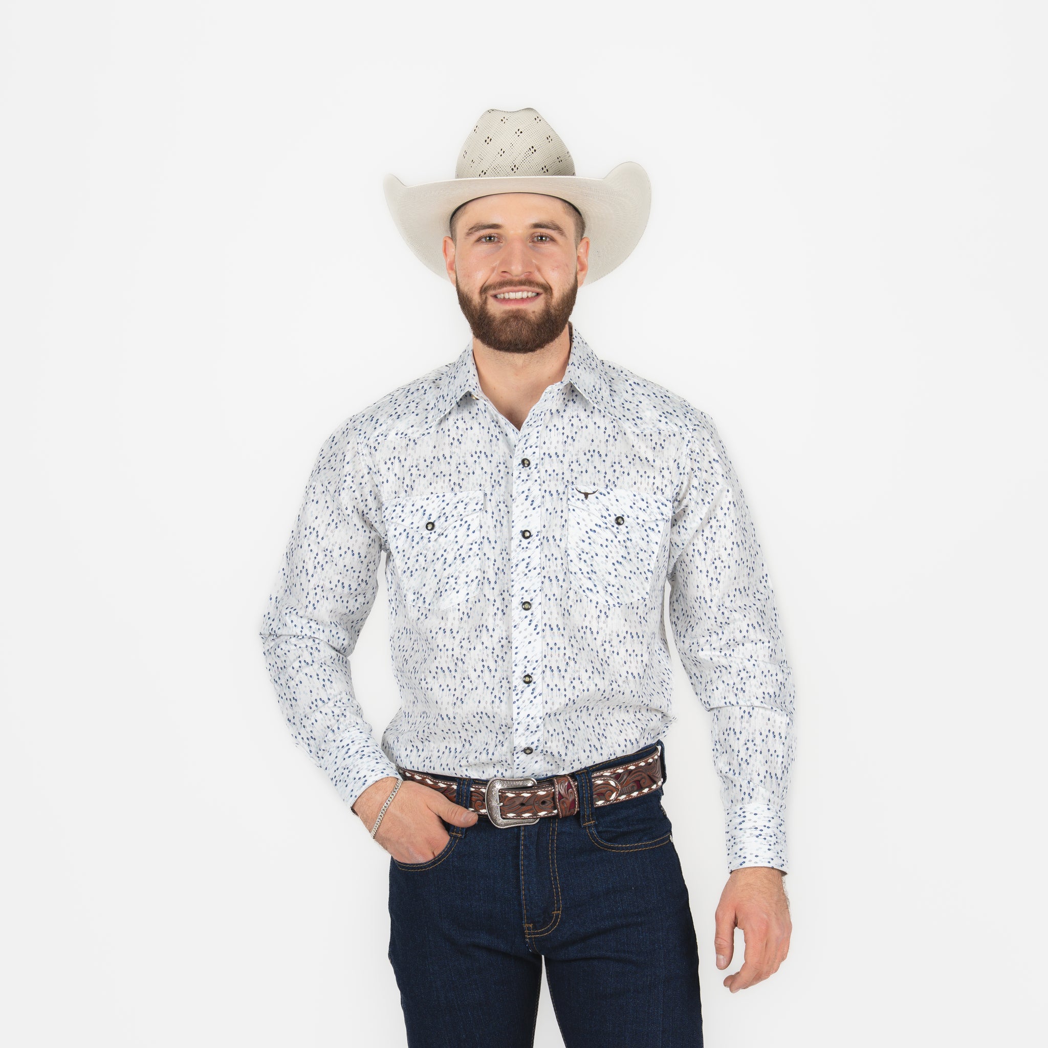 Gorra Waco Western Midland Vino Gris