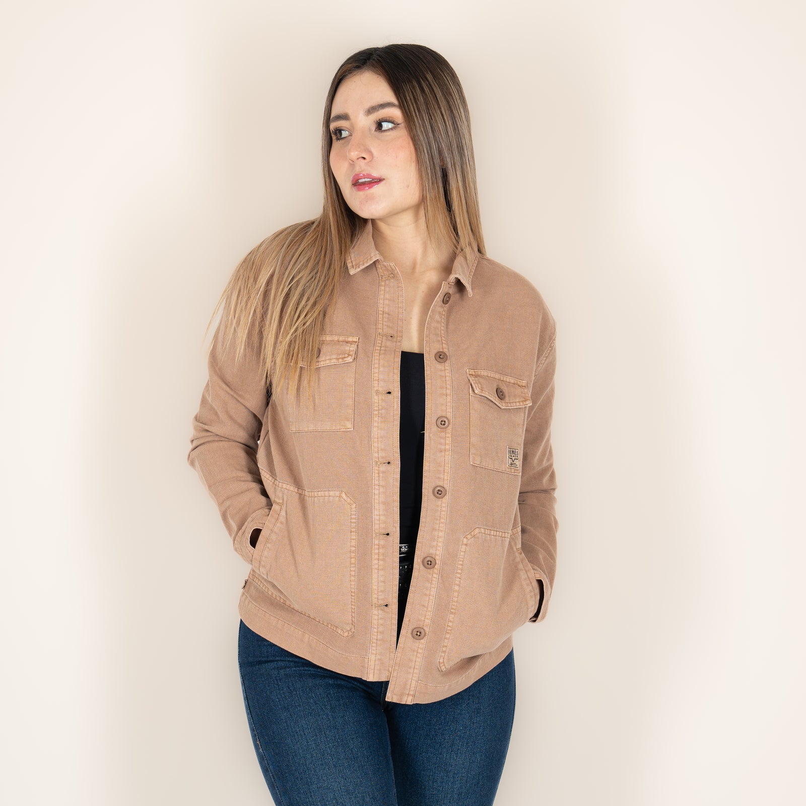 Sobrecamisa Kimes Ranch Cloverleaf Shirt Brown Dama
