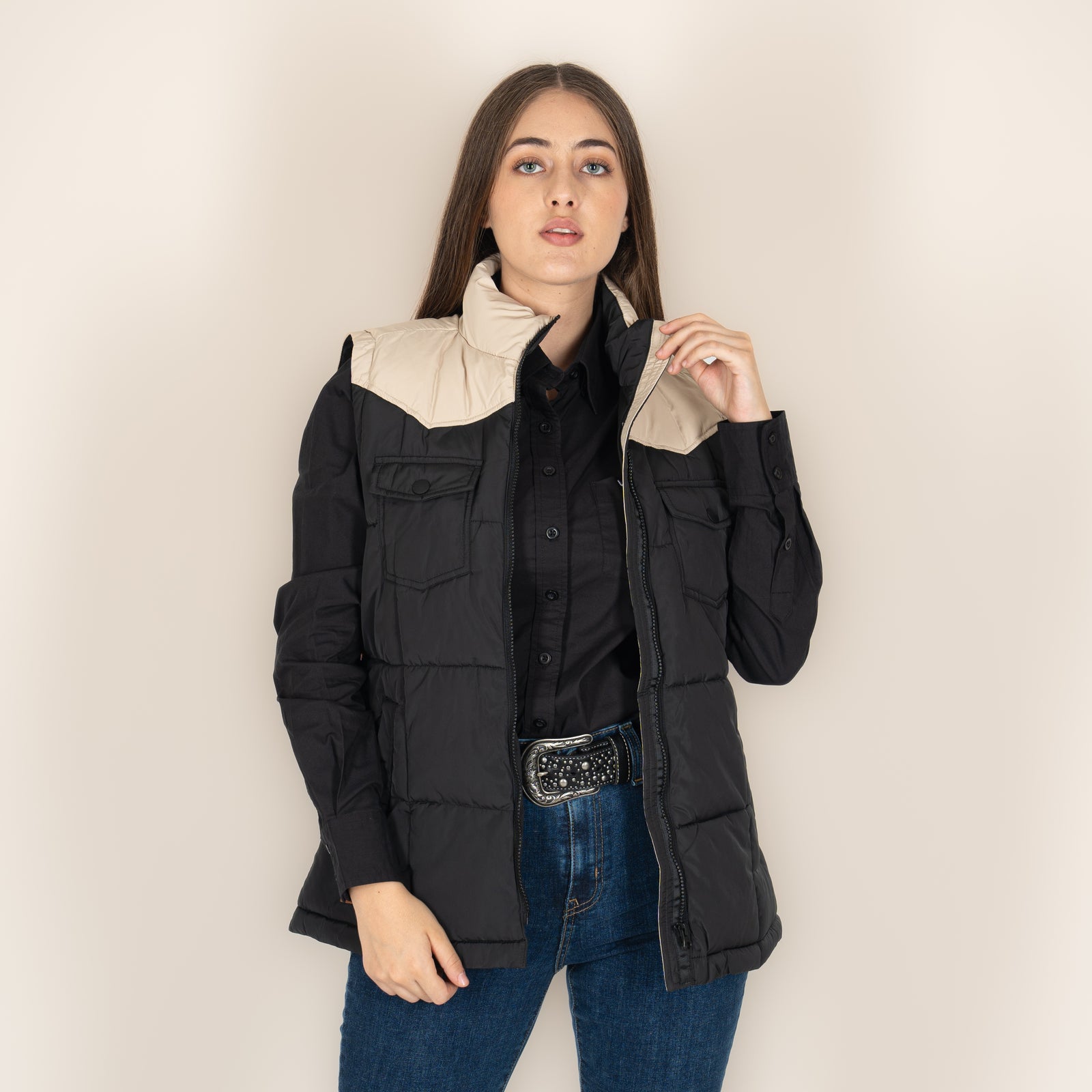 Chaleco Kimes Ranch Wyldfire Vest Black Dama