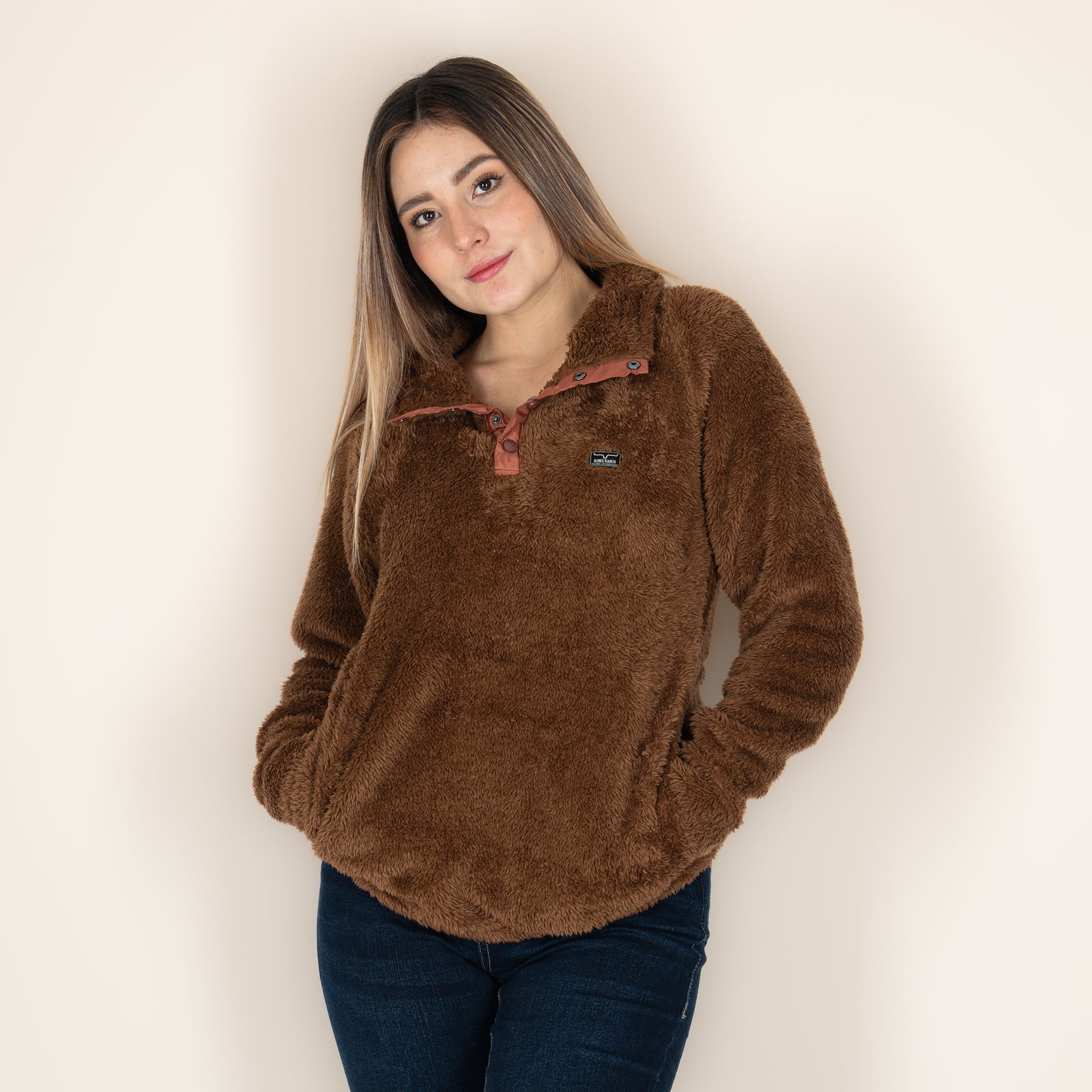 Suéter Kimes Ranch Fozzie Pullover Dark Brown Dama