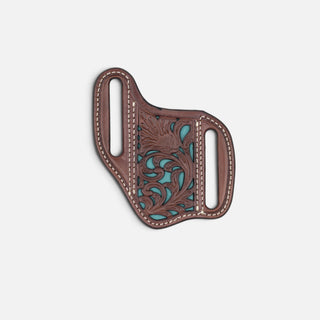 Funda Para Cuchillo Nocona Cincelado Turquesa Choco