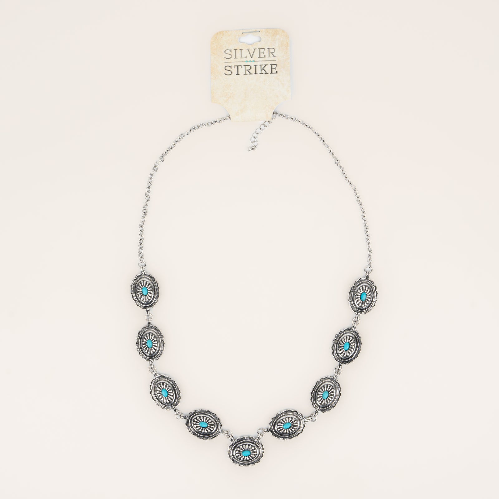 Collar Silver Strike Flor Piedra