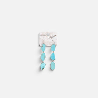Aretes Blazin Roxx Piedra Turquesa Dama