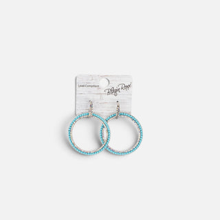 Aretes Blazin Roxx Turquesa Dama