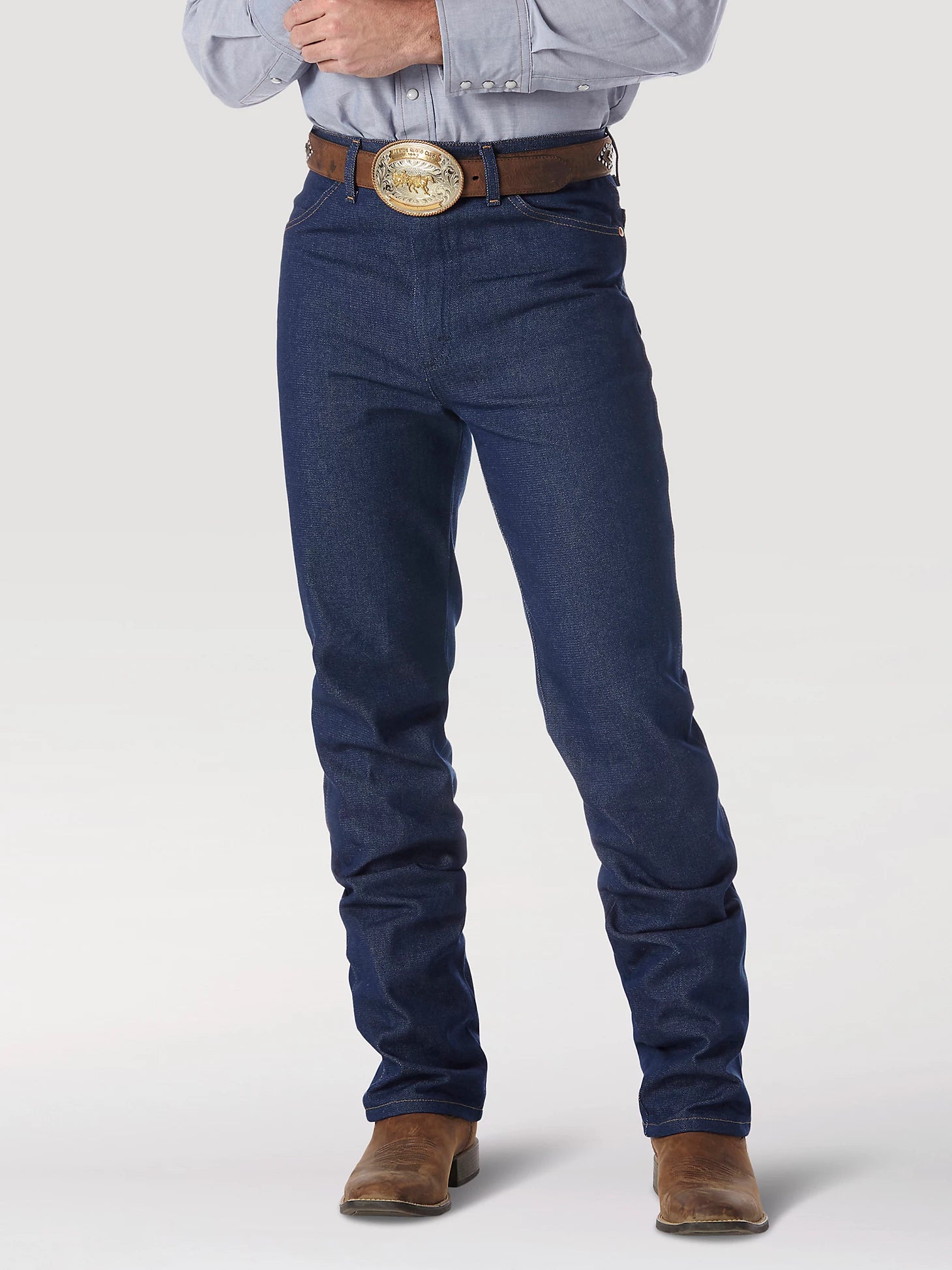 Jeans Wrangler Rígidos Slim Fit Indigo Caballero