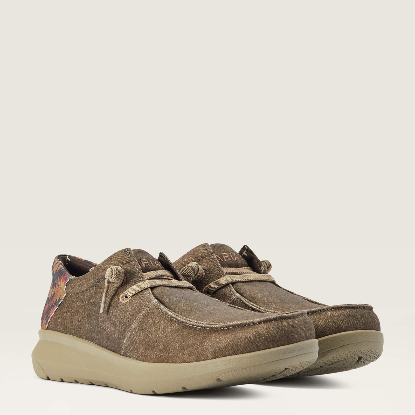 Calzado Casual Ariat Hilo Dark Tan/Rust Southwest Print Caballero