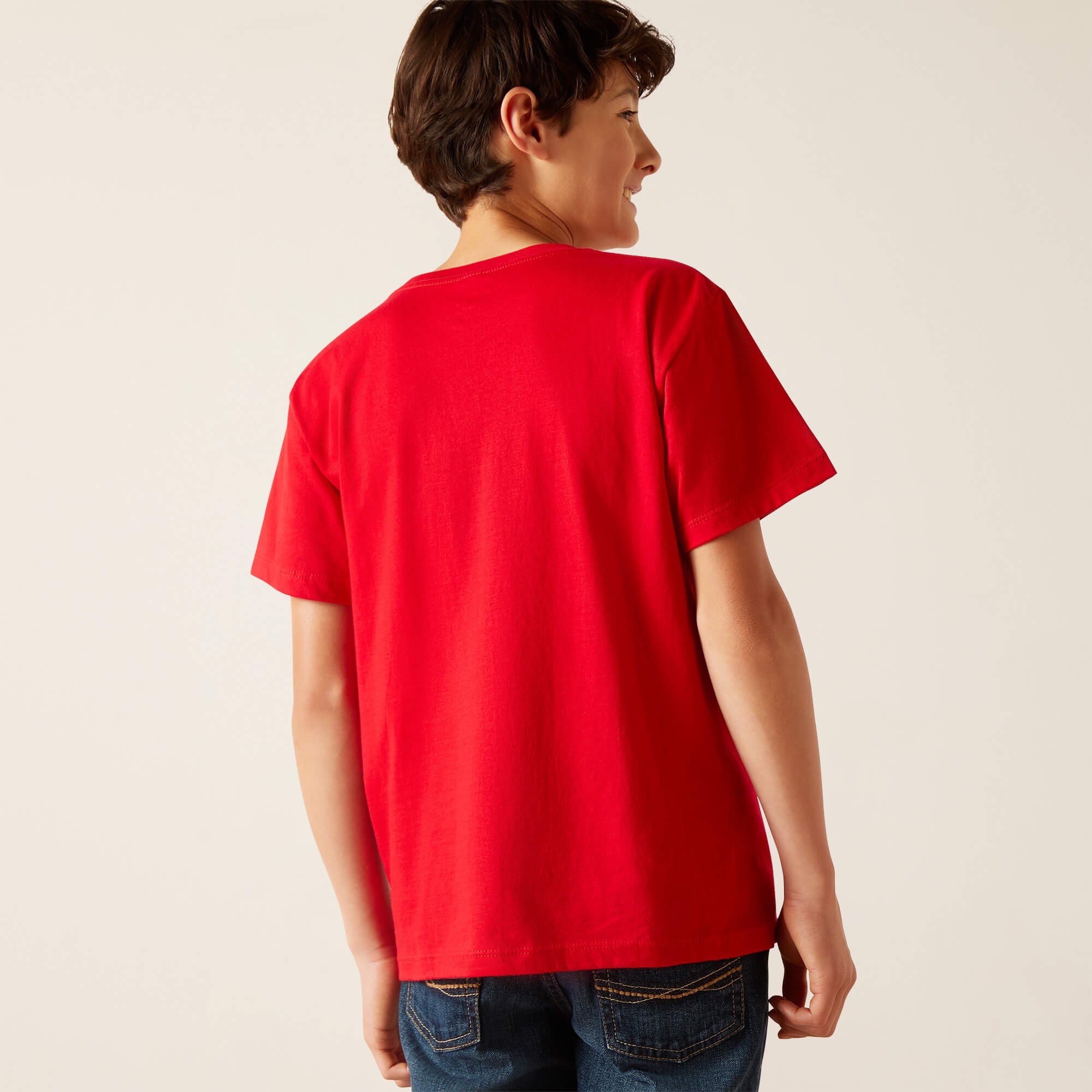 Playera Ariat Block Rodeo Red Niño