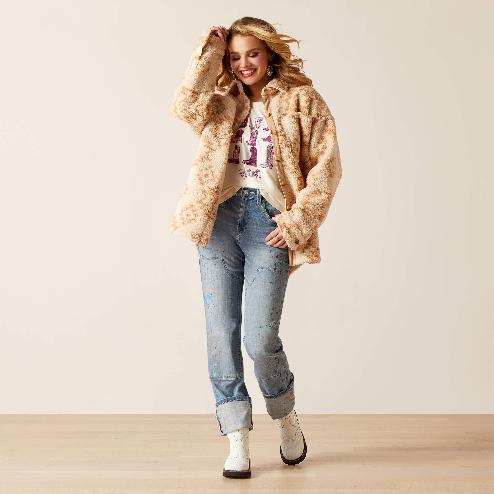 Sobrecamisa Ariat Sherpa Shacket Dama