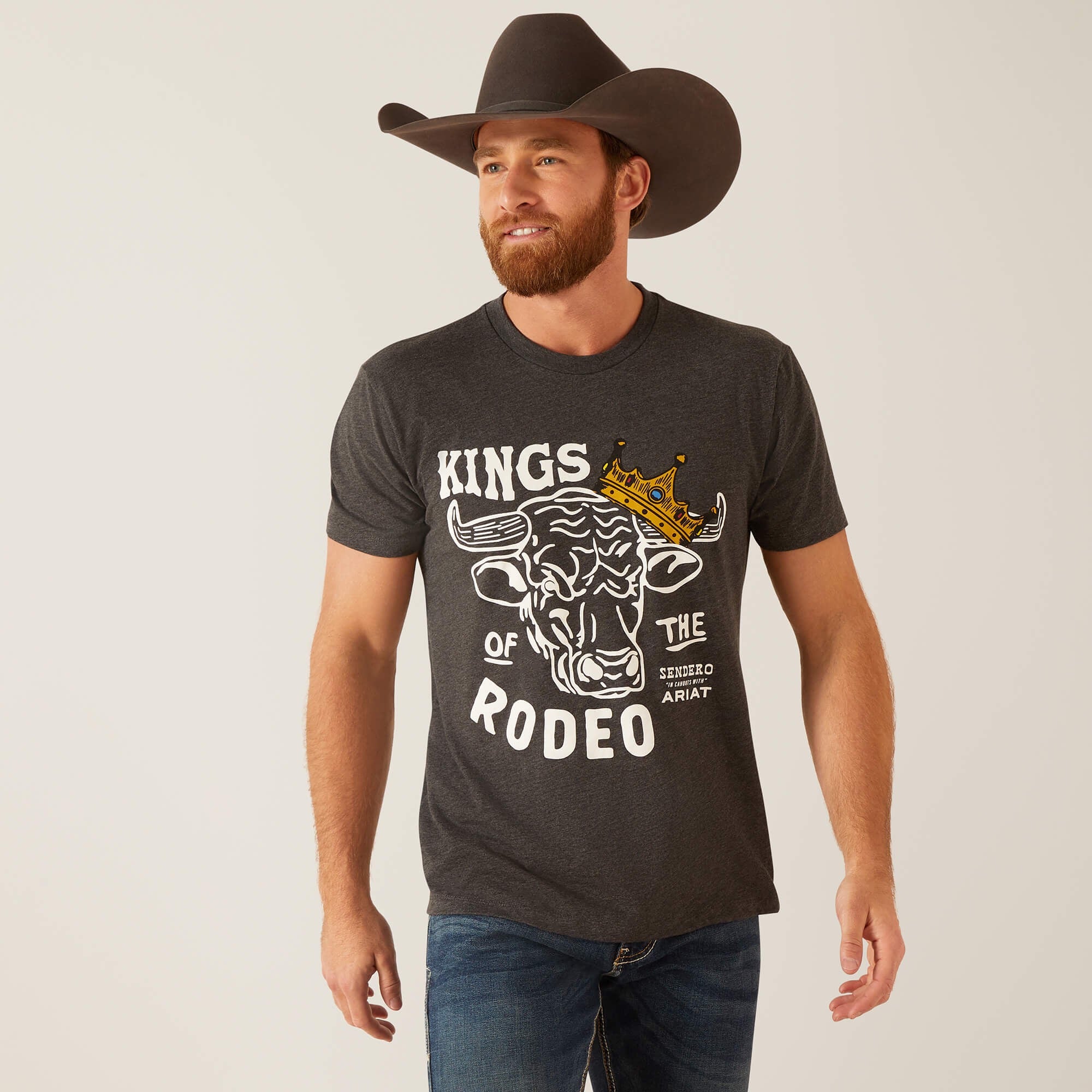 Playera Ariat Sendero King Cow Caballero