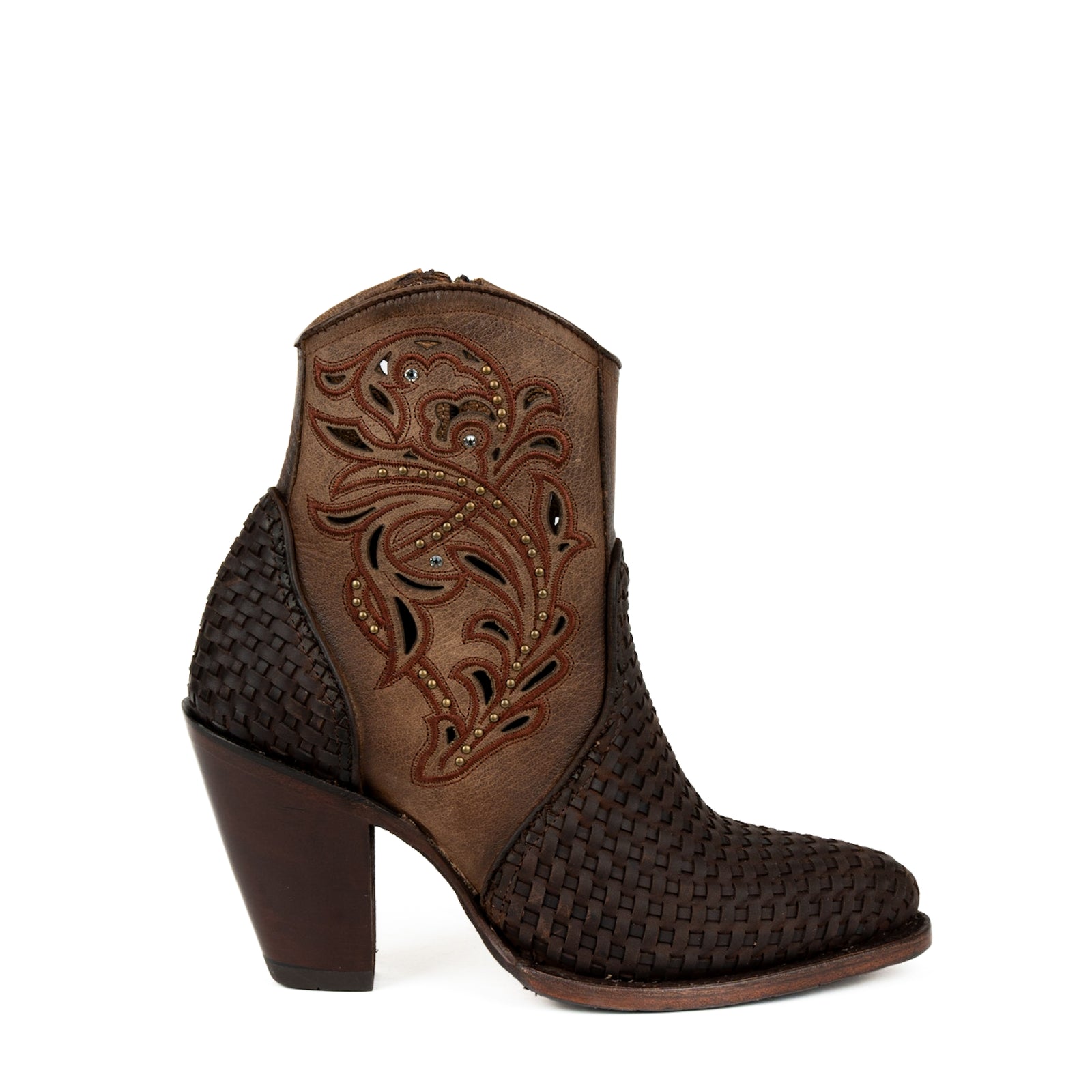 Botín Rio Grande Sienna Petatillo Crazy Chocolate Tejido Dama