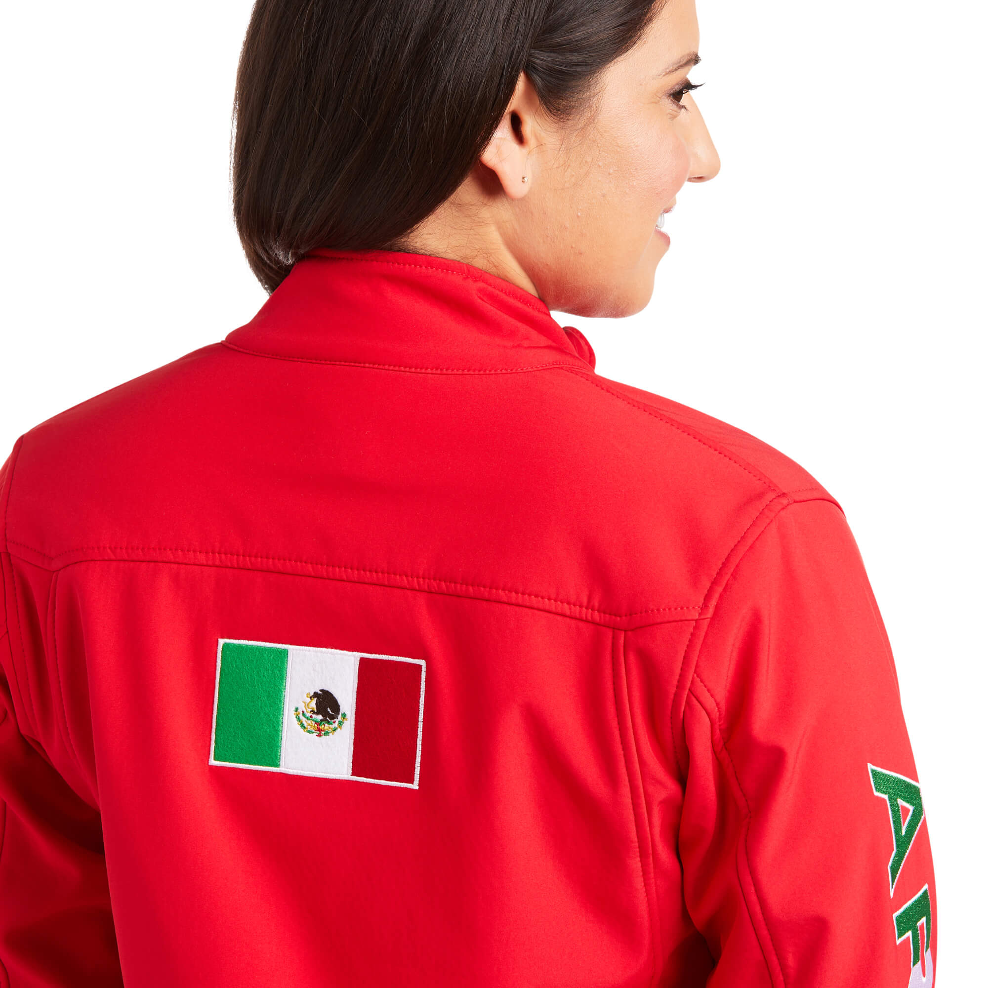 Chamarra Ariat Classic Team Softshell MEXICO Roja Dama