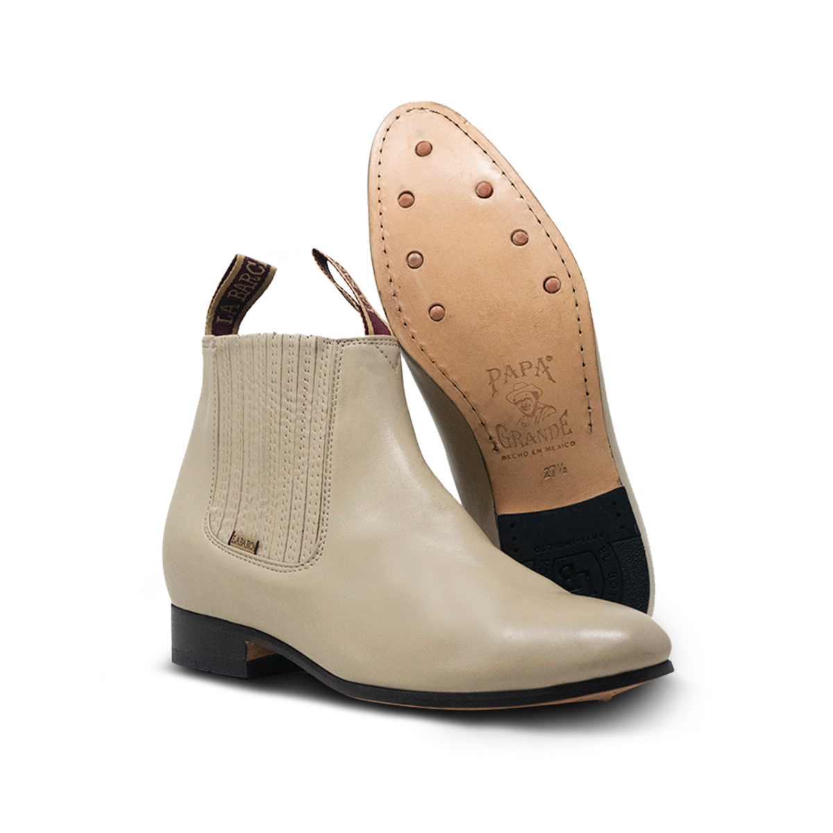 Botín Charro La Barca 800 Papa Grande Suela De Cuero Caballero