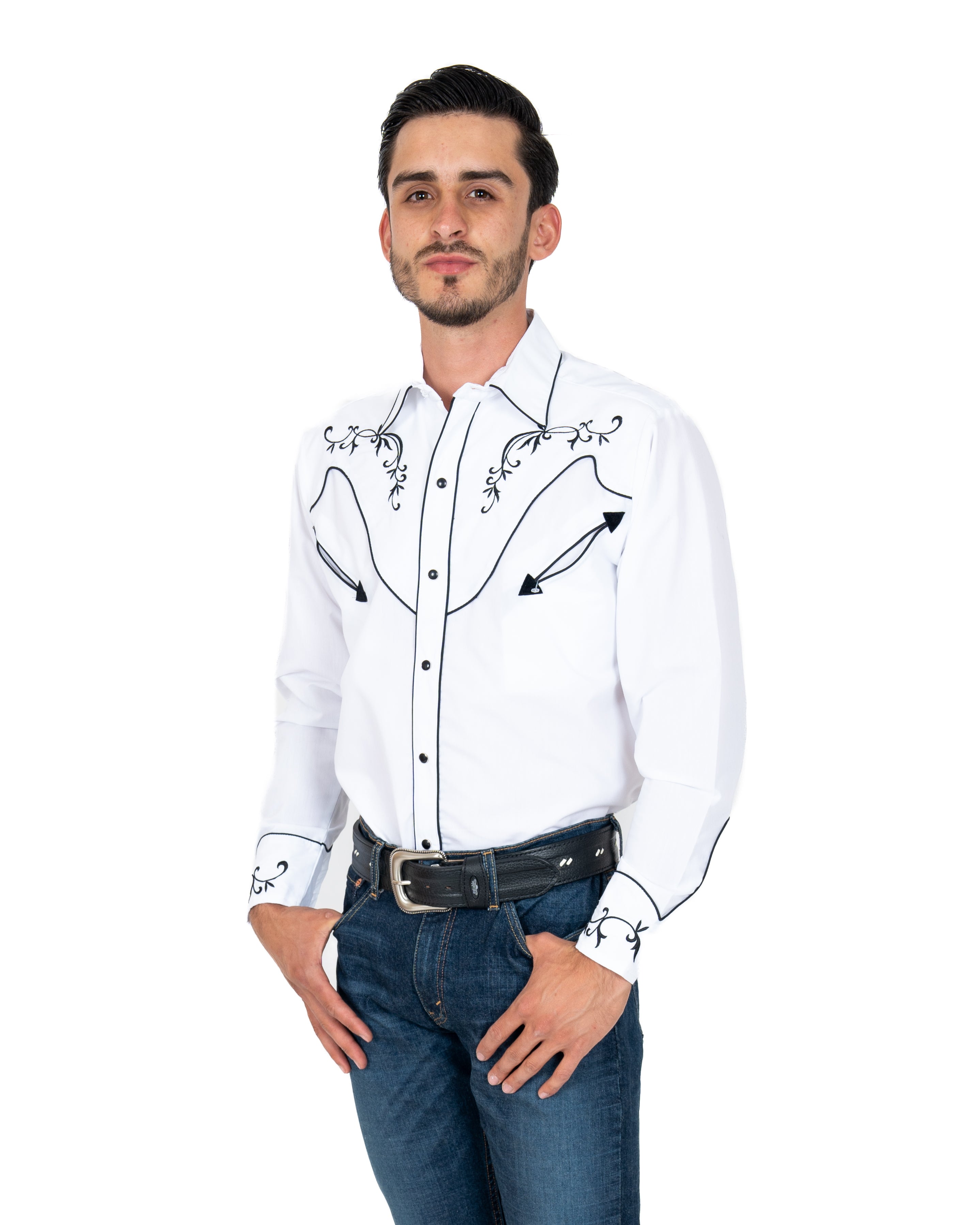 Camisa Espuedla de Oro Montana Blanco Caballero