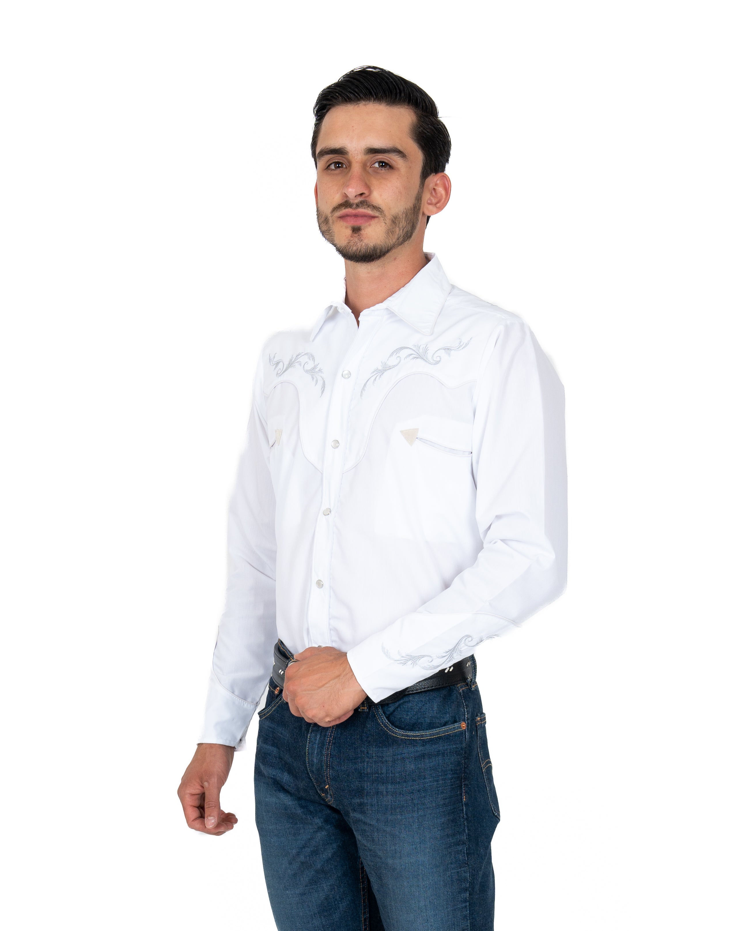 Camisa Espuela de Oro Nevada Blanco Caballero