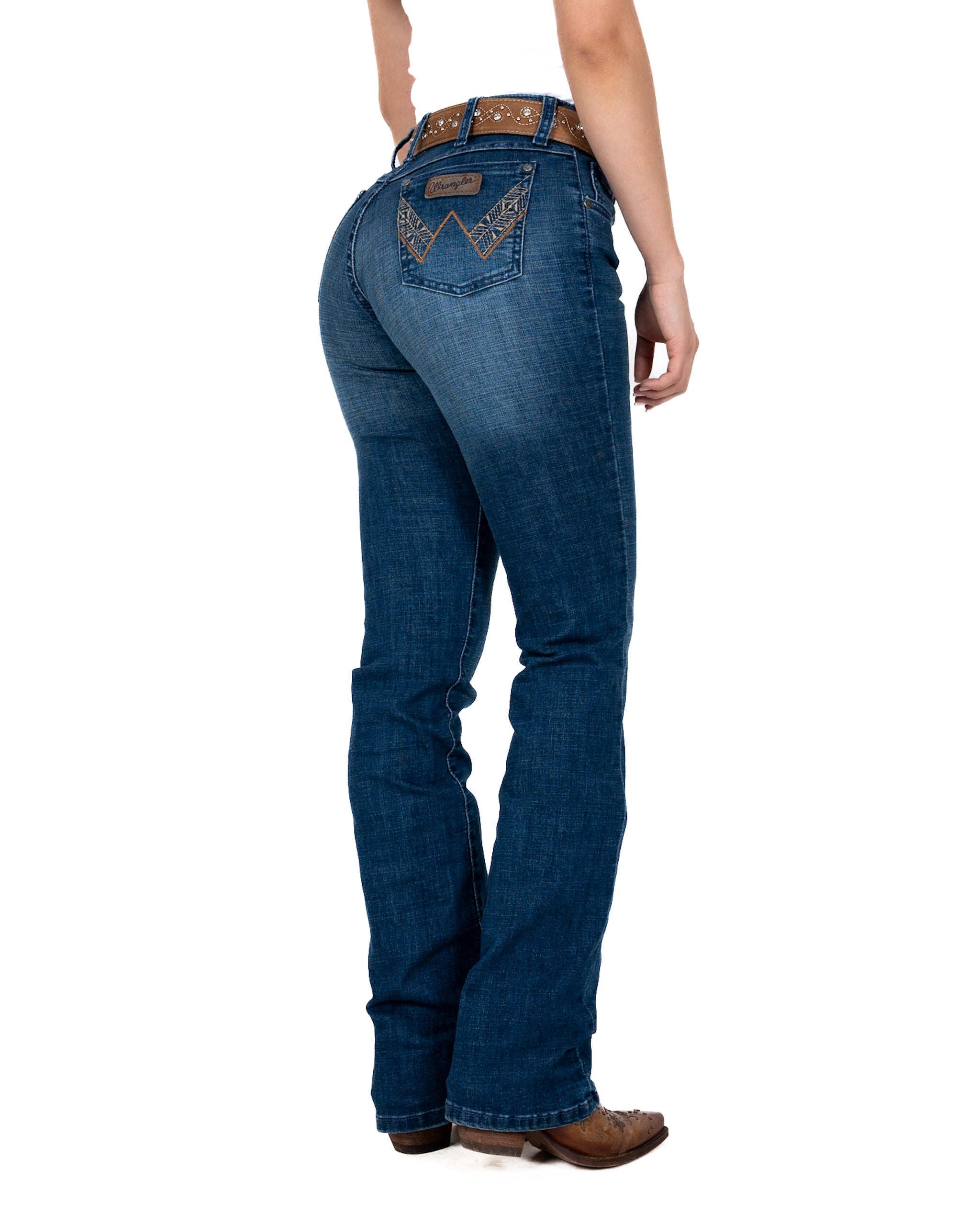 Jeans Wrangler Cintura Alta Dama