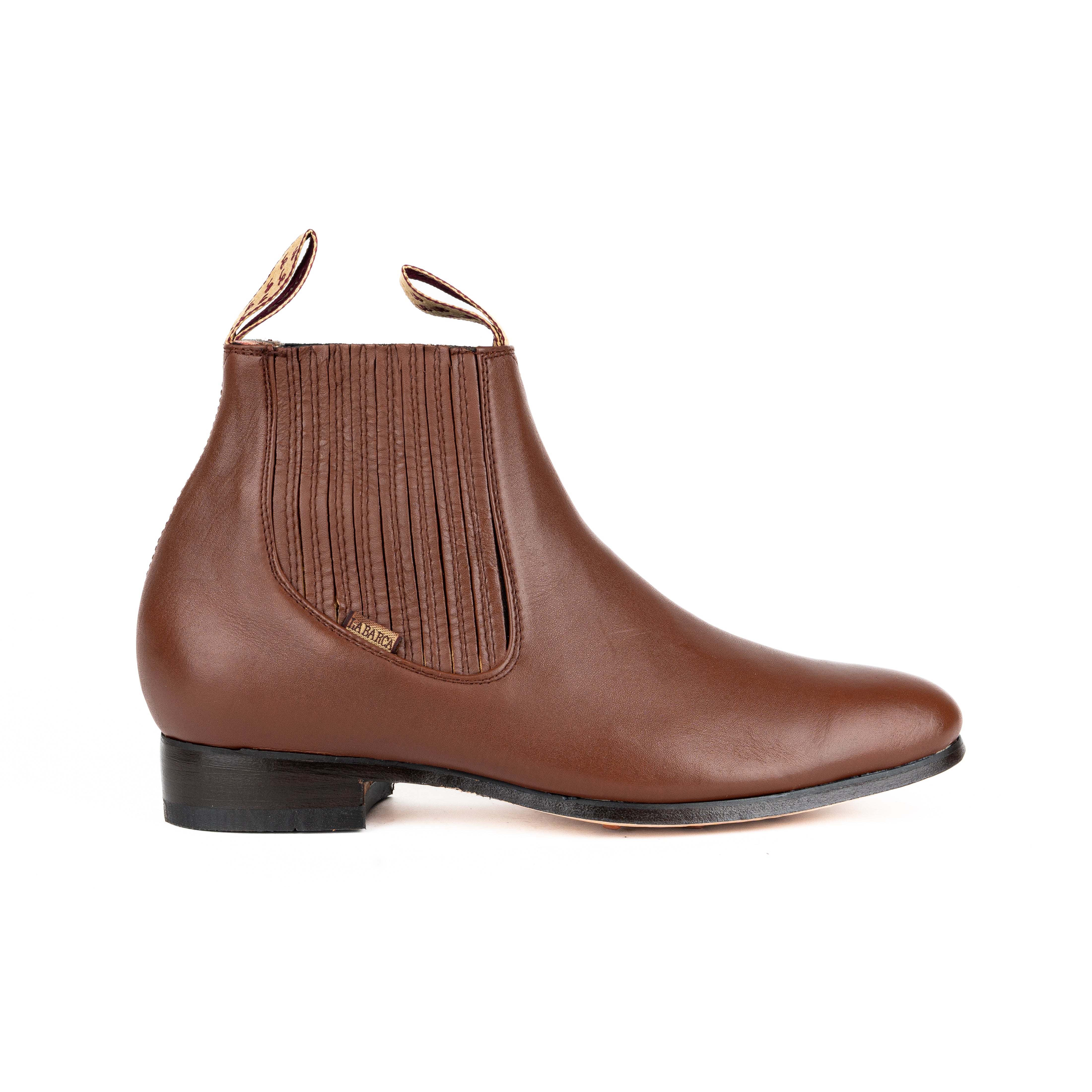 Botรญn La Barca 800 Papรก Grande Piel Caoba Caballero Botas Chicho