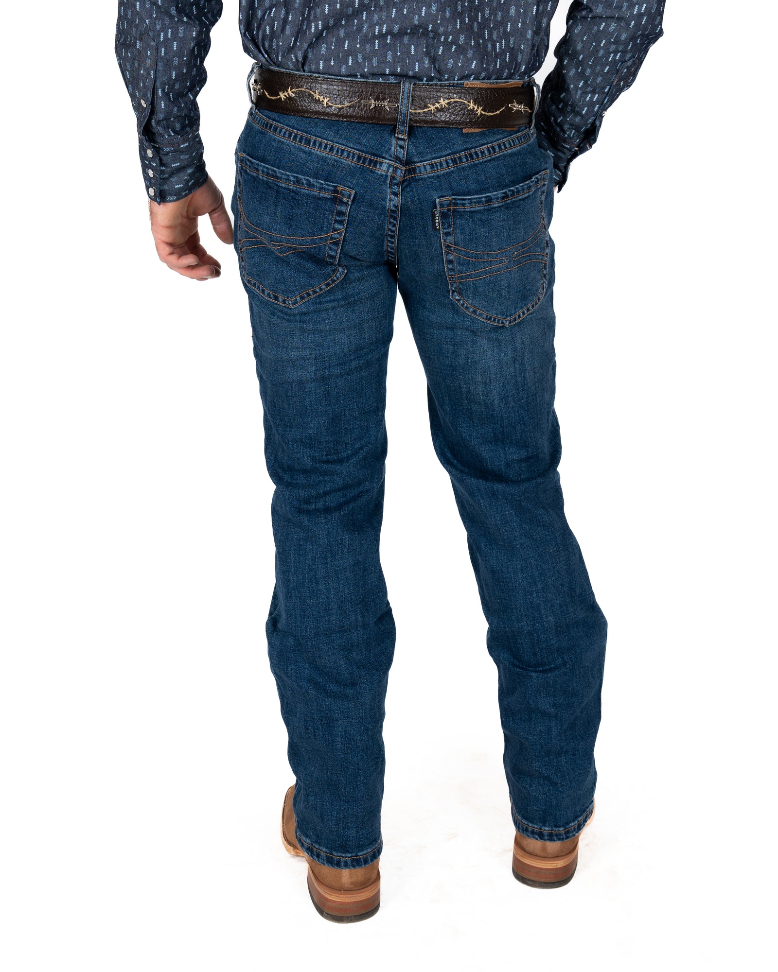 Jeans Hooey X Rock & Roll Denim Revolver Curved Logo Caballero