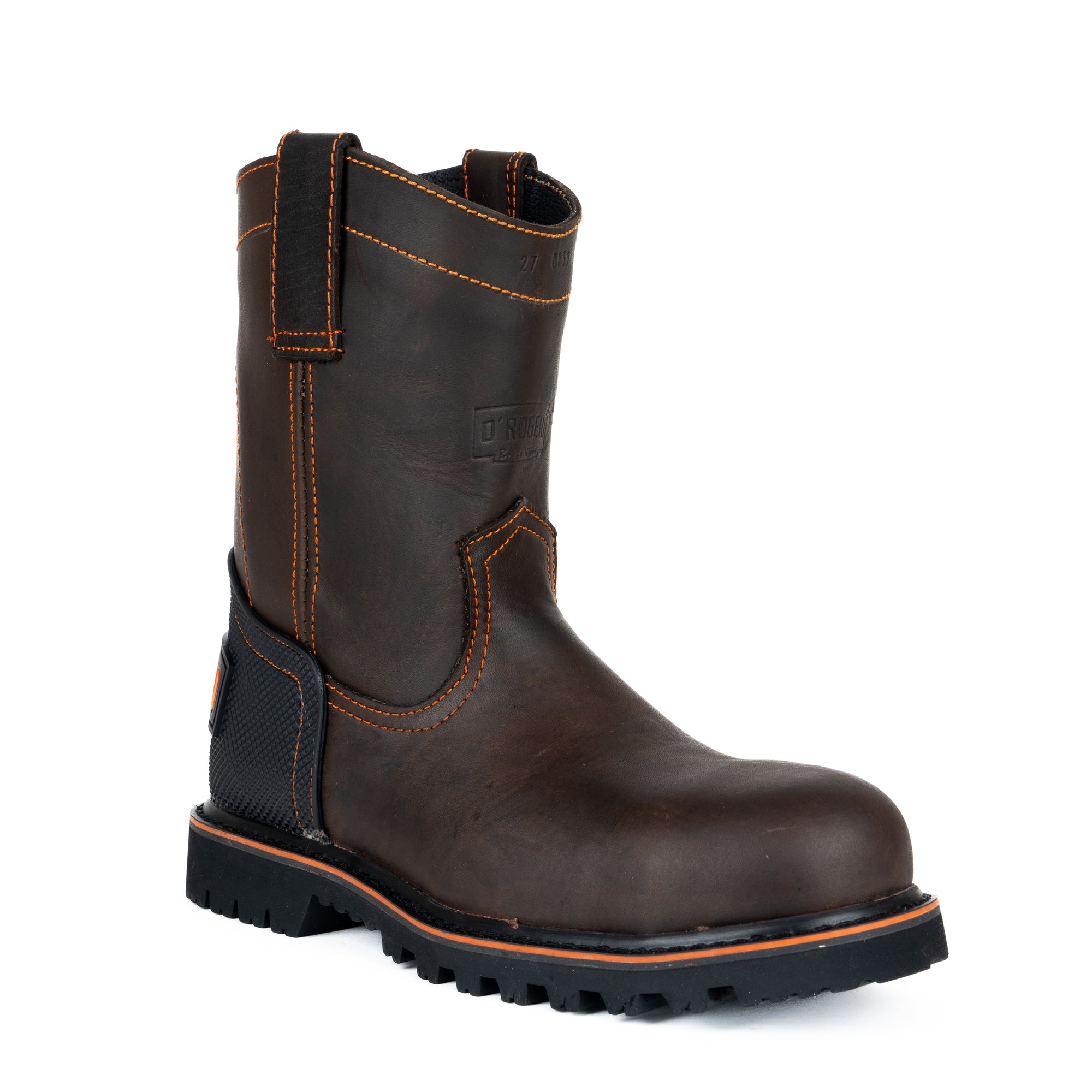 Bota Rogeri Roper Truck Casco de Acero Café Caballero