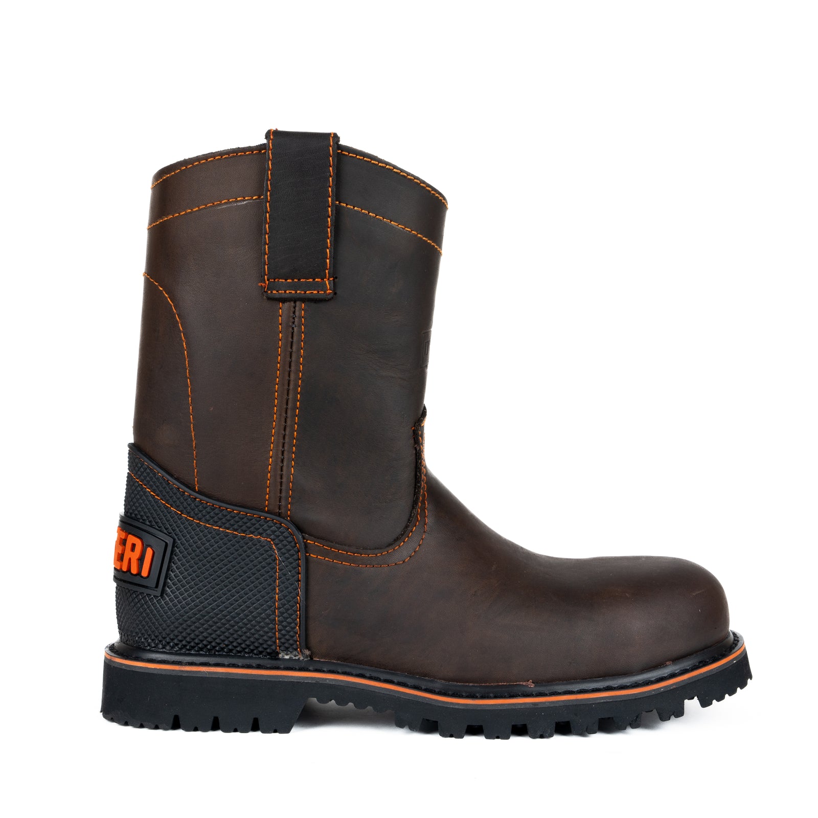 Bota Rogeri Roper Truck Casco de Acero Café Caballero