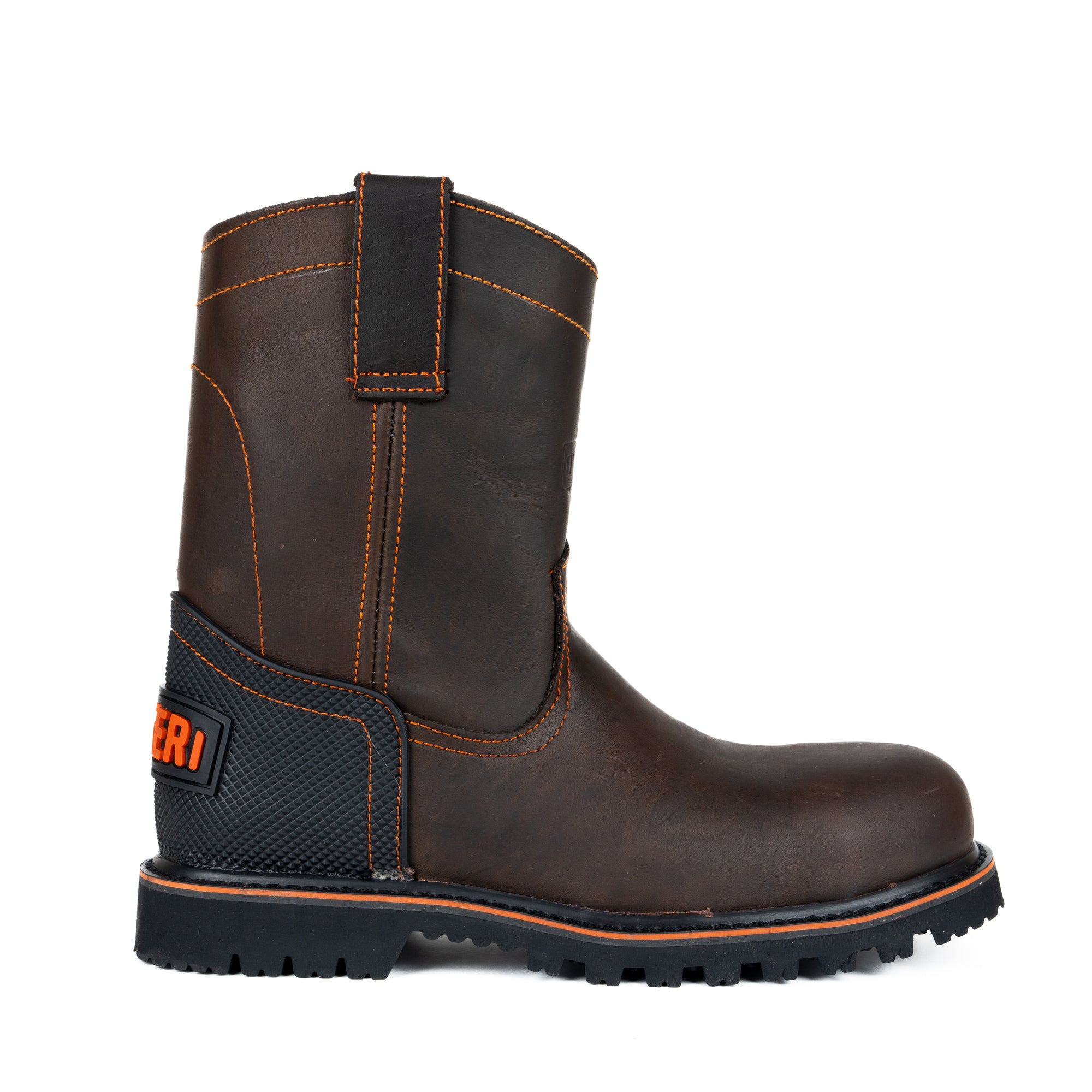 Bota Rogeri Roper Truck Casco de Acero Café Caballero