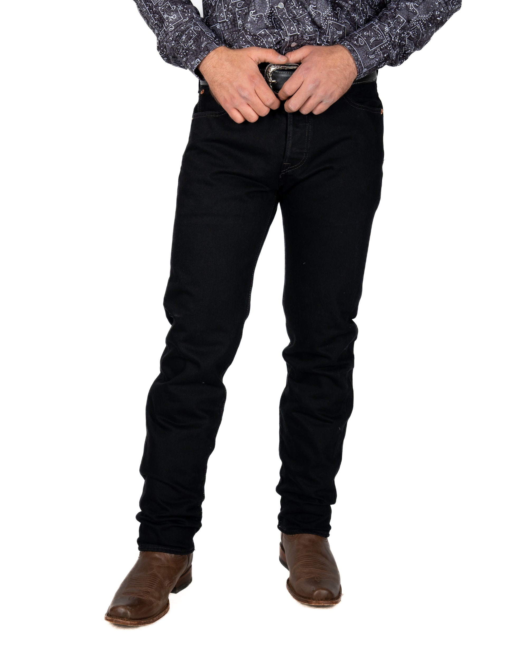 Jeans Levis 501 Negro Caballero