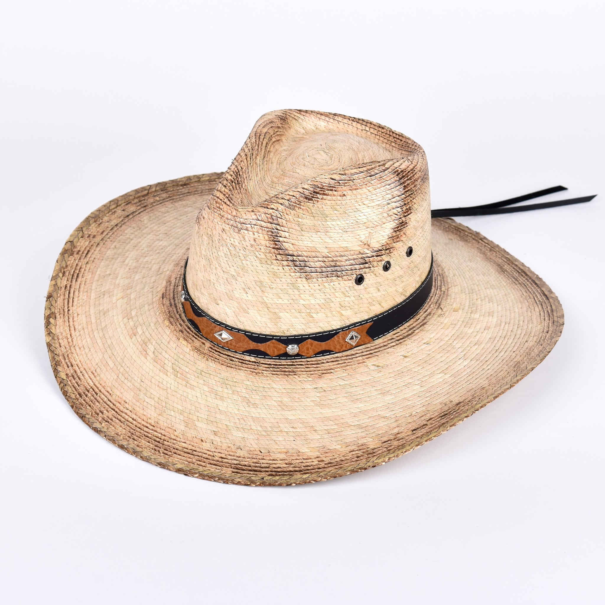 Sombrero Avelar Hats de Palma Quemada Trompo